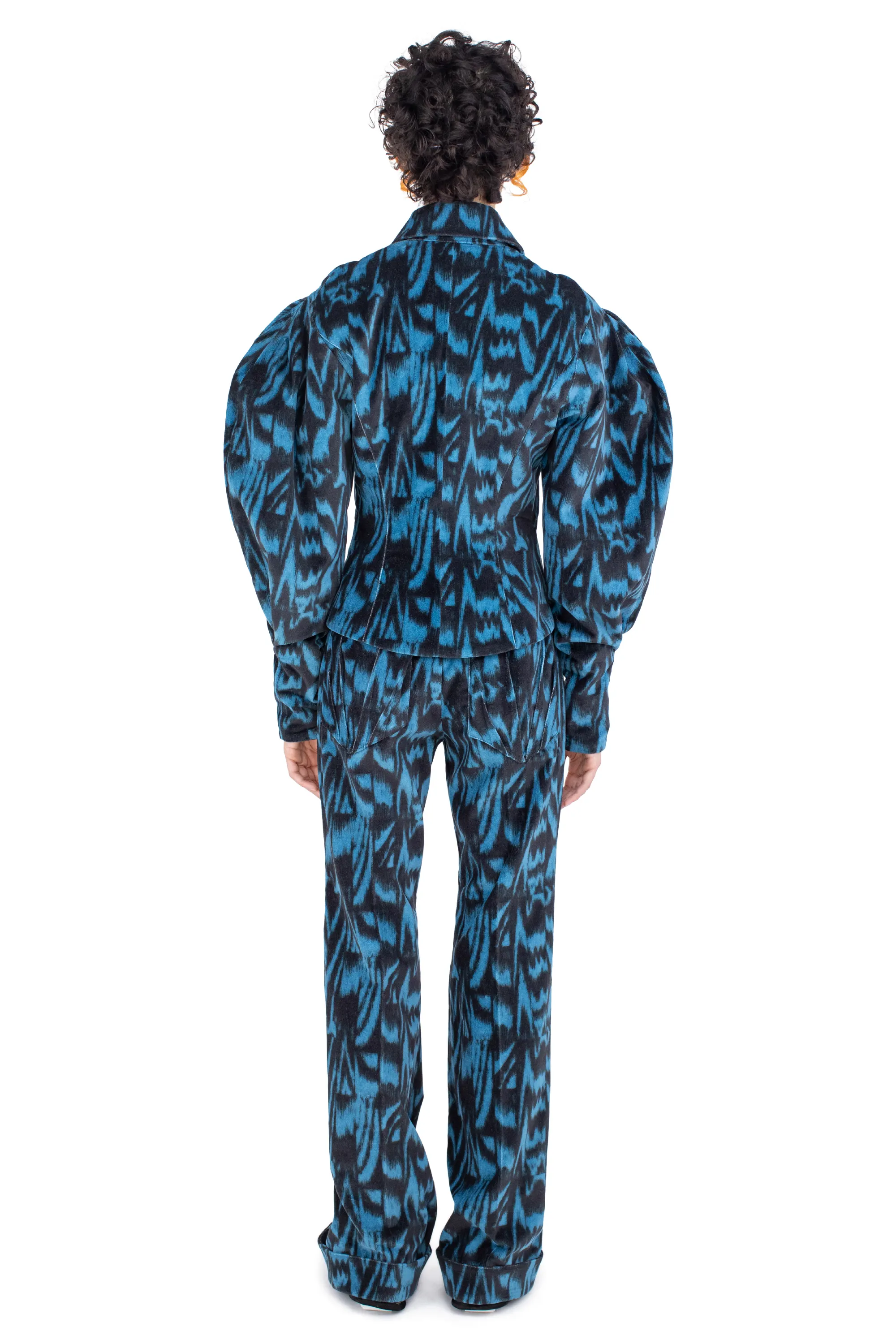 KIKO KOSTADINOV ISTRIAN JACKET - SAPPHIRE BLUE & BLACK