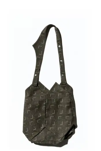 KIKO KOSTADINOV KALEIDOSCOPE BAG - OFF BLACK & CHALK