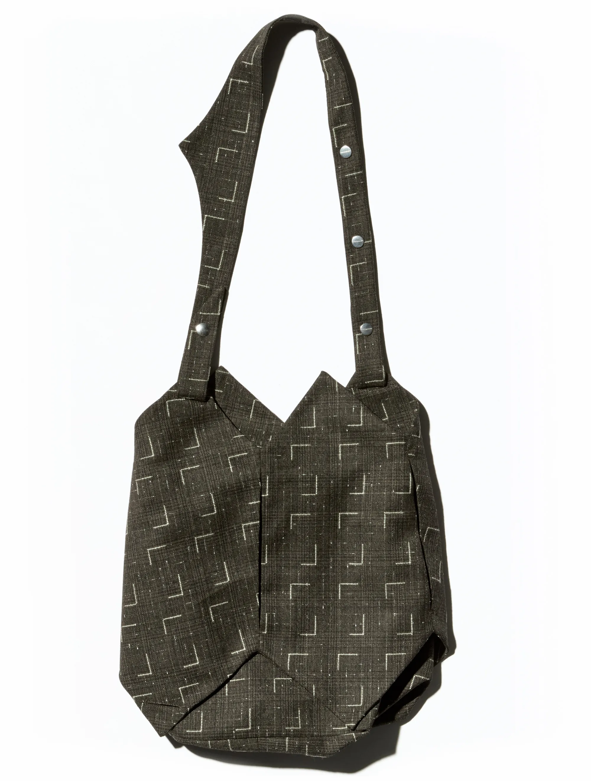 KIKO KOSTADINOV KALEIDOSCOPE BAG - OFF BLACK & CHALK