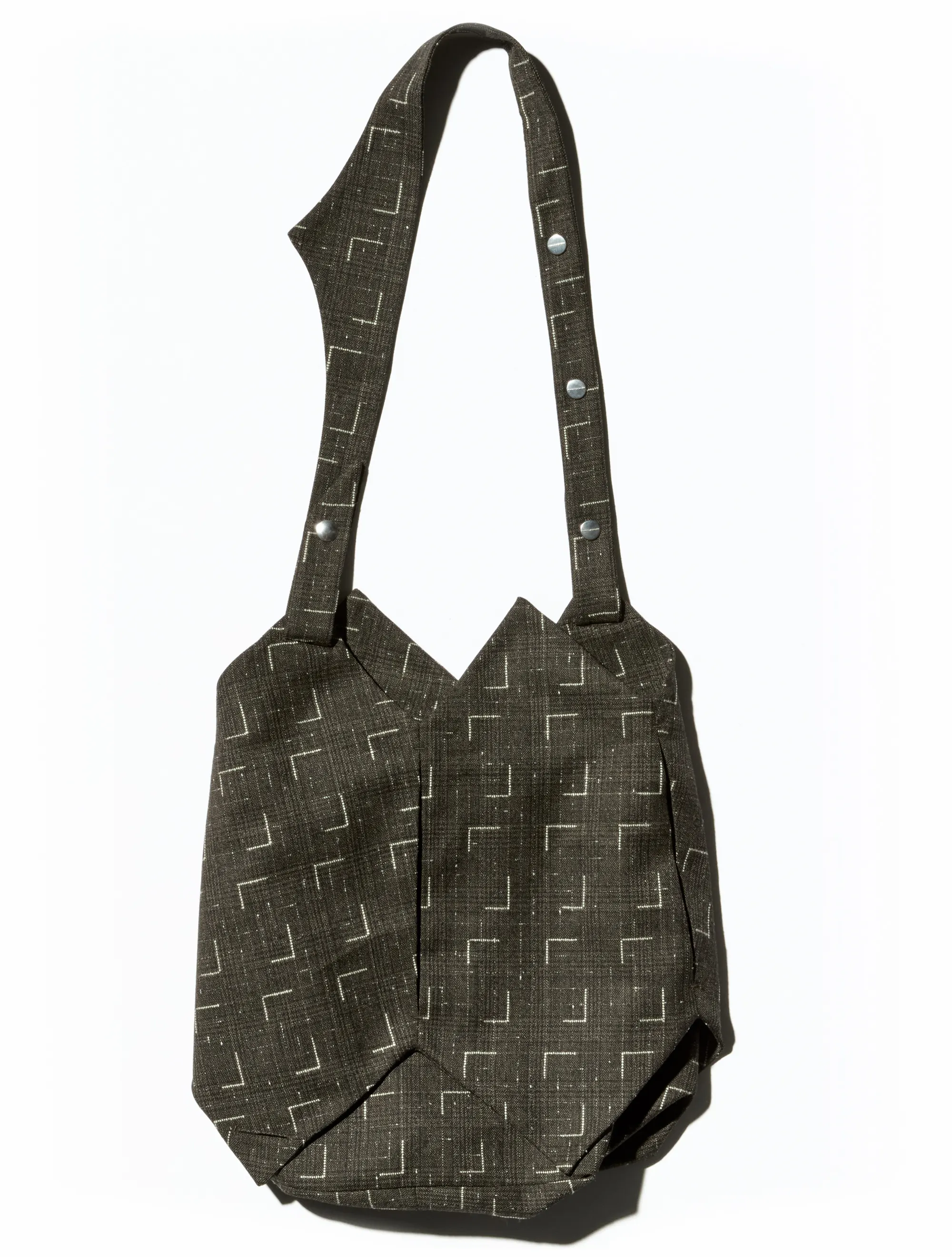 KIKO KOSTADINOV KALEIDOSCOPE BAG - OFF BLACK & CHALK