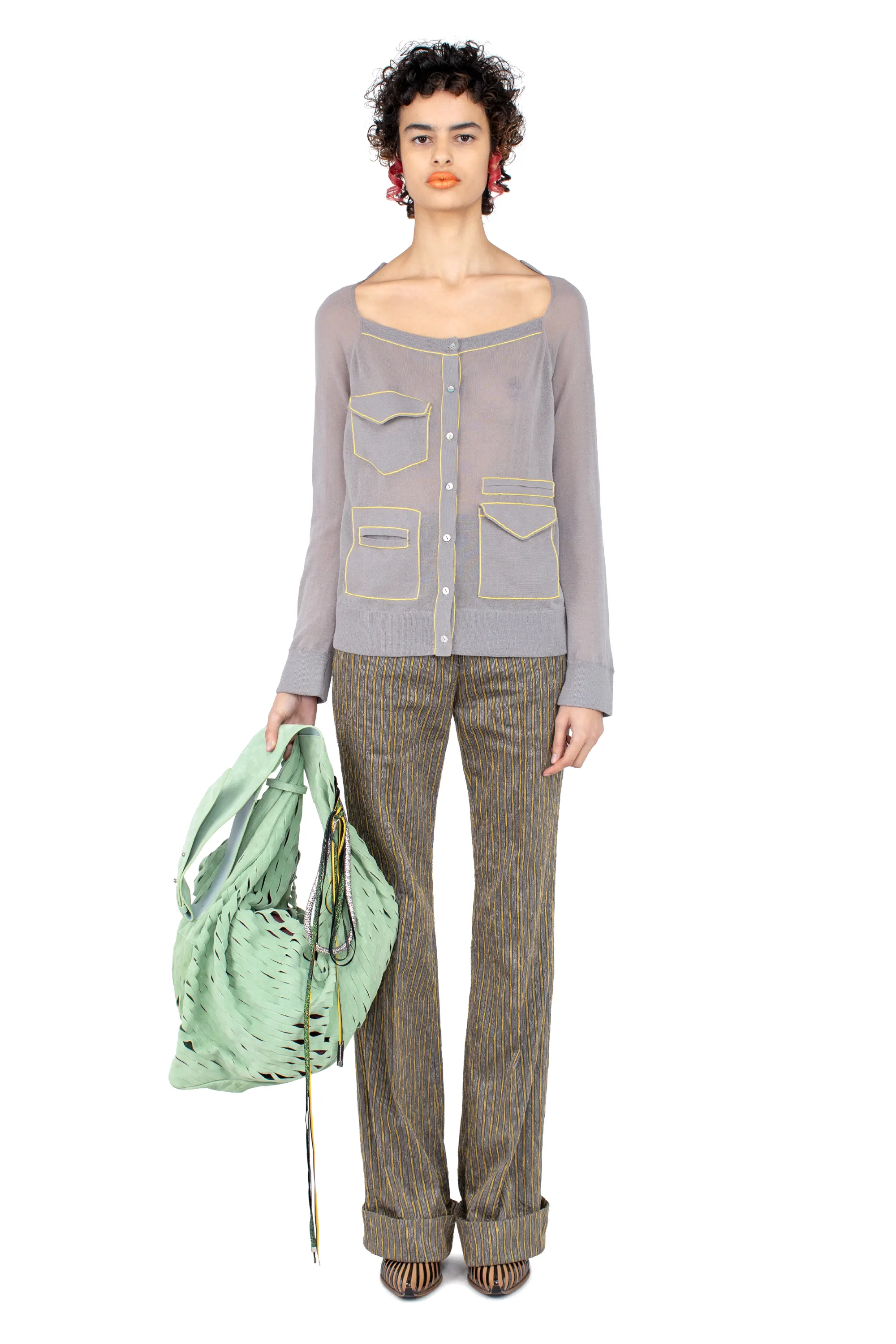 KREINER KNIT CARDIGAN - GARGOYLE GREY – KIKO KOSTADINOV
