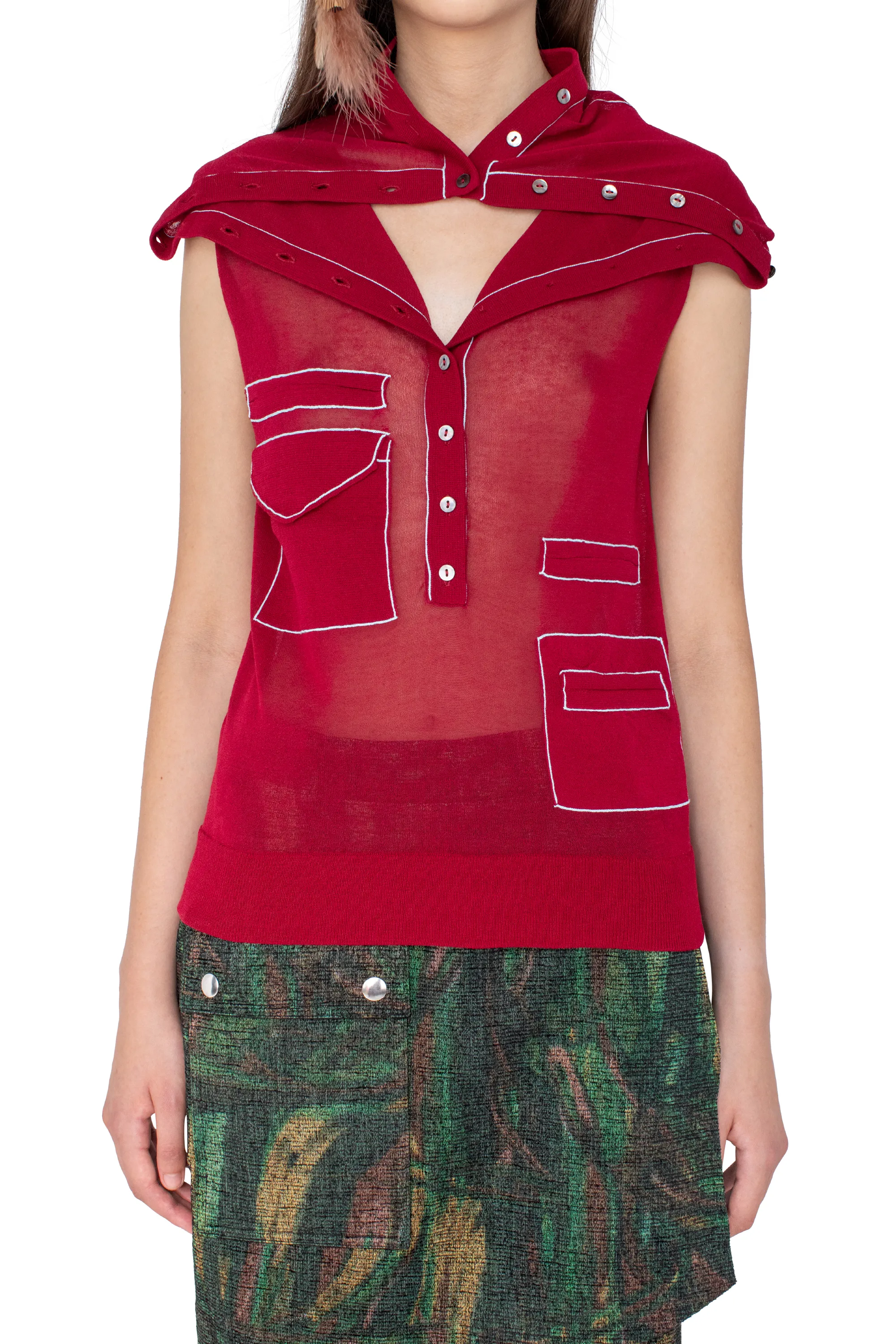 KIKO KOSTADINOV KREINER KNIT ROLLNECK - CLARET