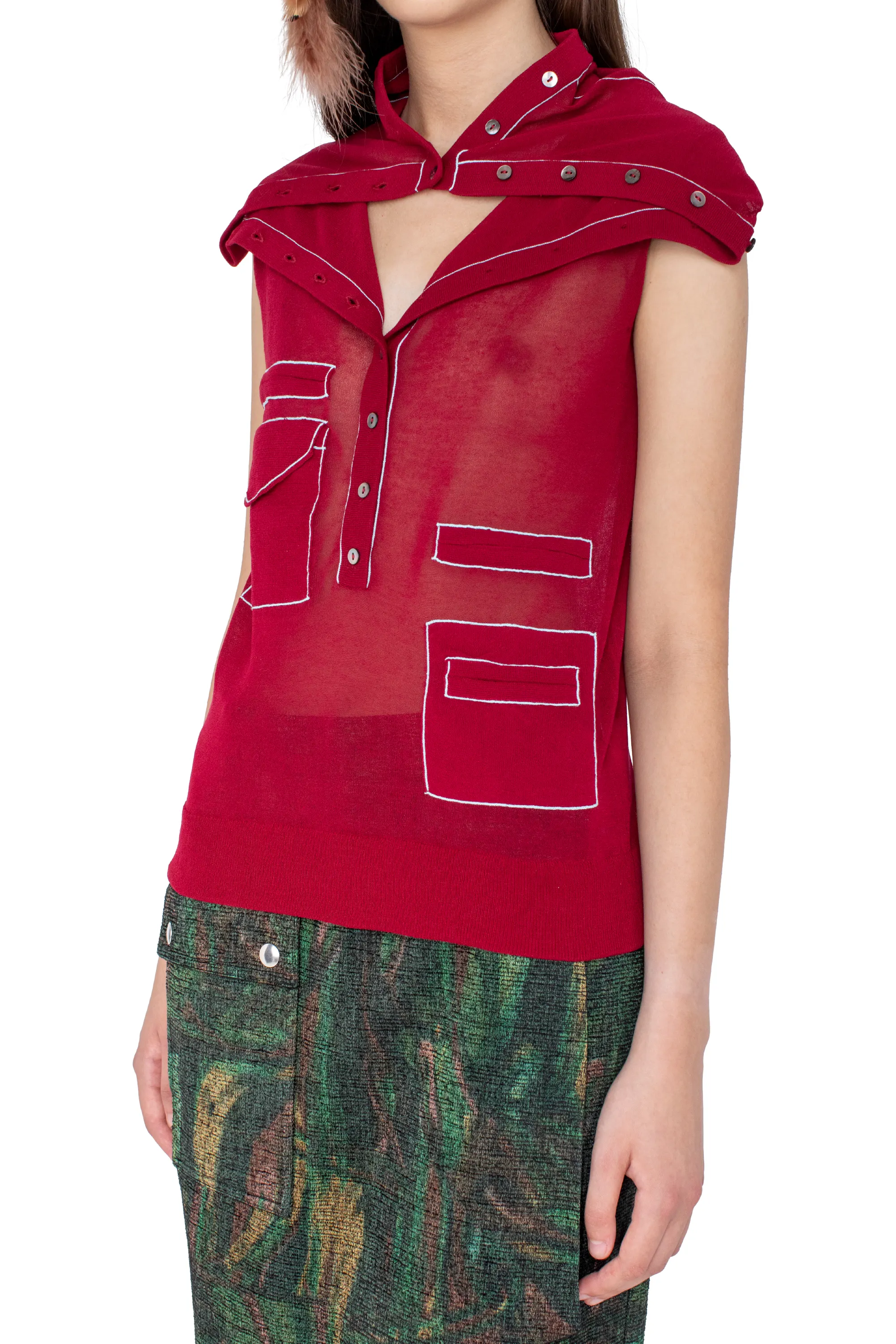 KIKO KOSTADINOV KREINER KNIT ROLLNECK - CLARET