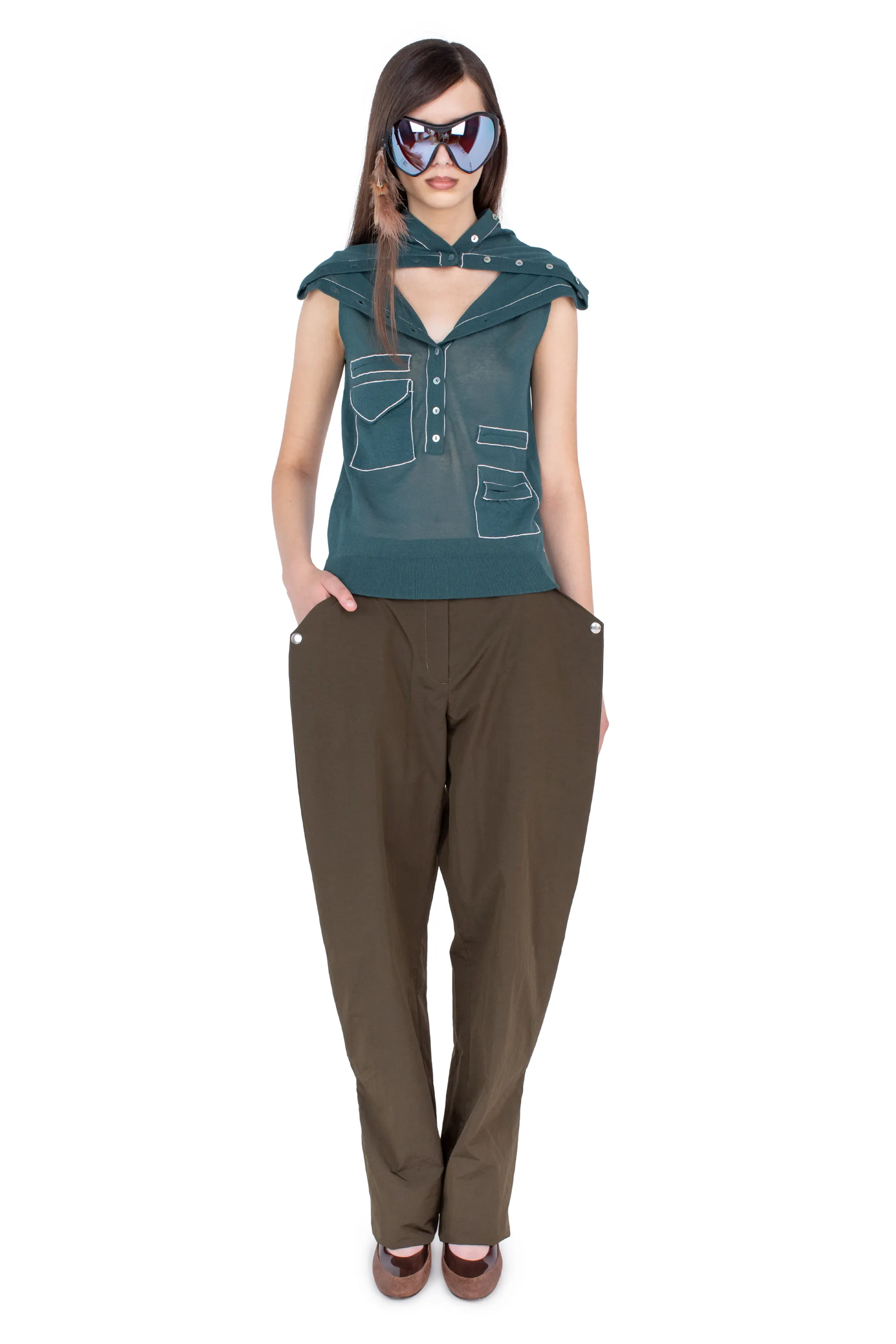 KIKO KOSTADINOV KREINER KNIT ROLLNECK - LODEN