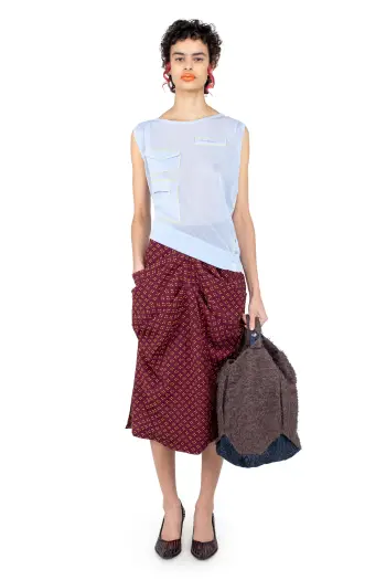 KIKO KOSTADINOV KREINER KNIT TOP - CLOUD BLUE