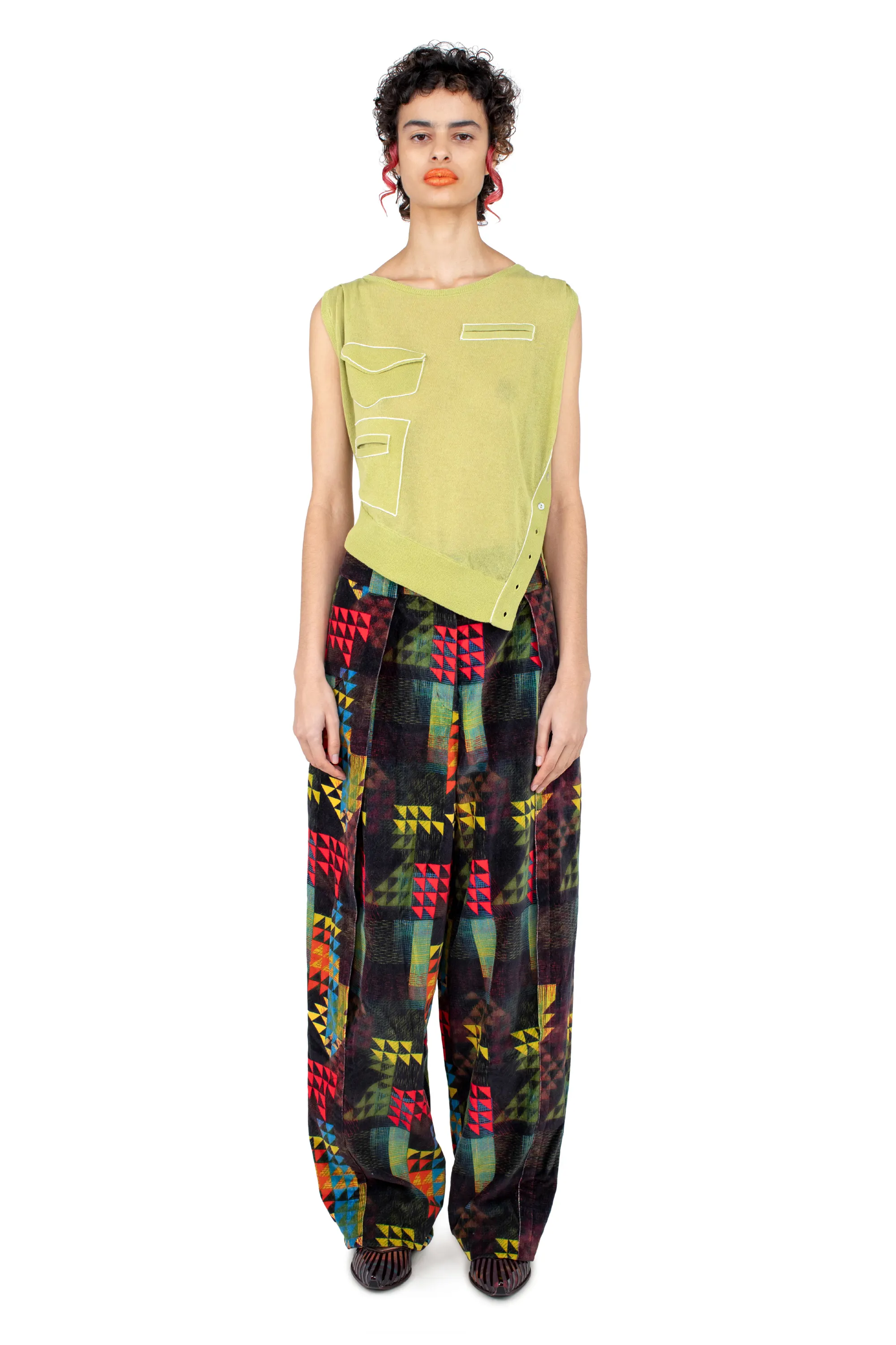 KIKO KOSTADINOV KREINER KNIT TOP - SAGE GREEN