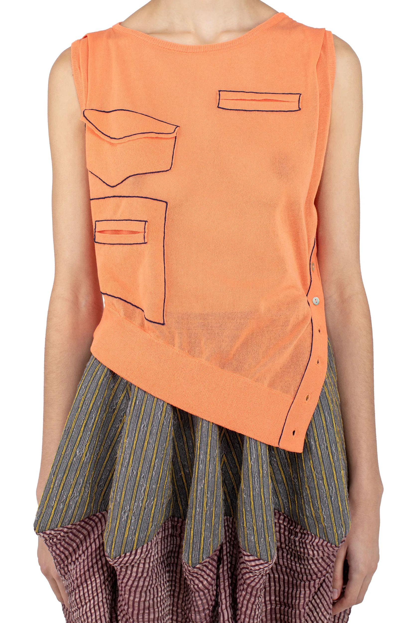 KIKO KOSTADINOV KREINER KNIT TOP - SALMON