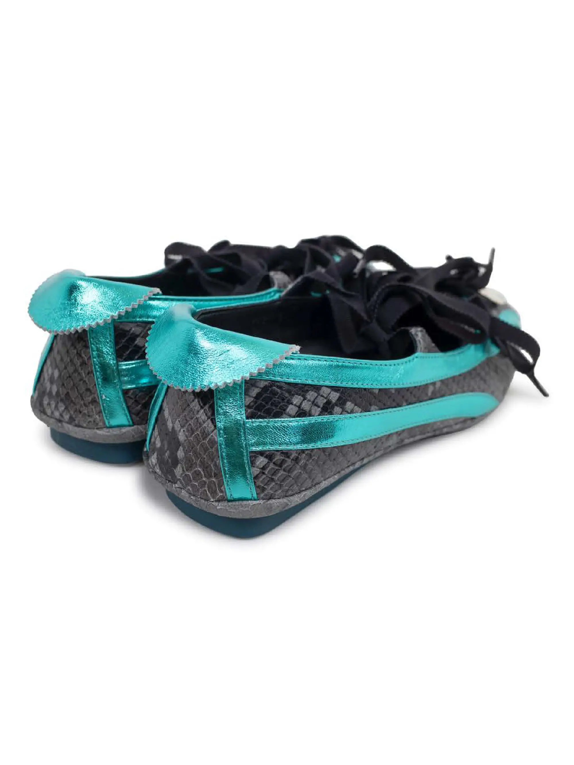 KIKO KOSTADINOV LELLA HYBRID CHARCOAL PYTHON / CELESTE