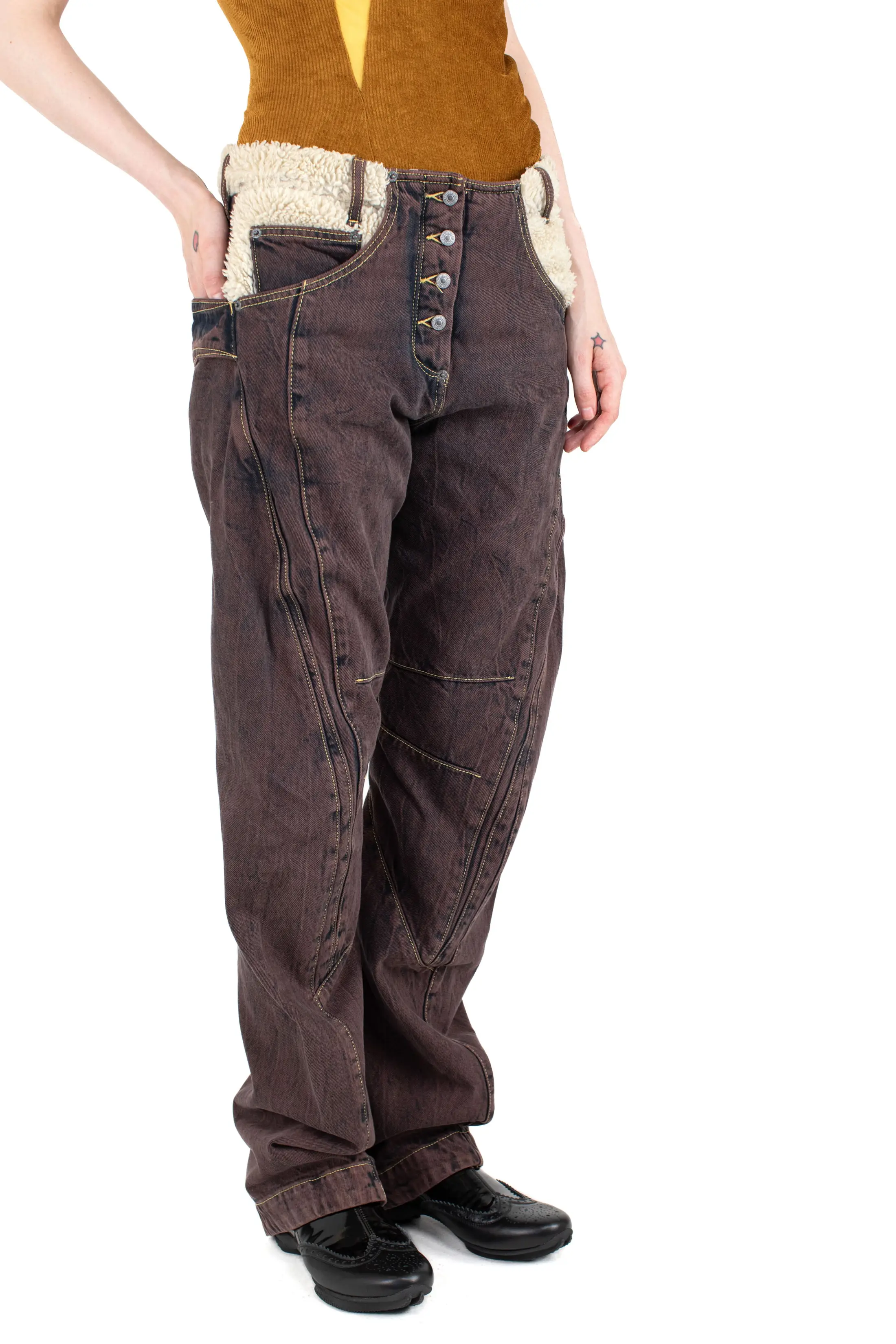Levi's® X Kiko Kostadinov Paneled Jeans - Brown | Levi's® US