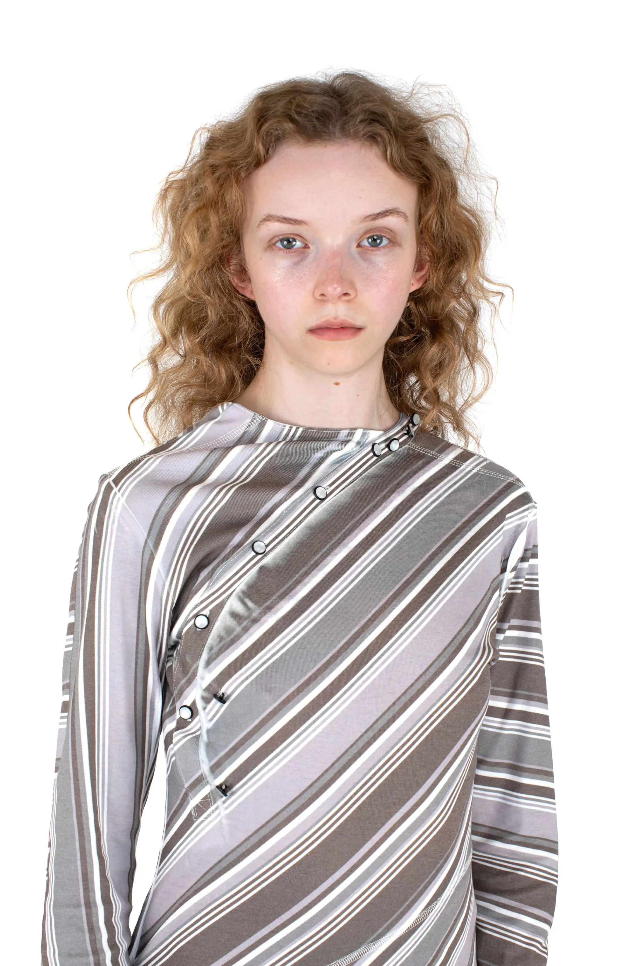 KIKO KOSTADINOV Levi's Pandora Henley – Graphite Mono Stripe