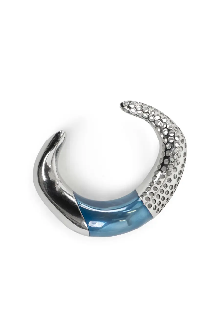 KIKO KOSTADINOV LIBER CUFF - SILVER/METALLIC BLUE