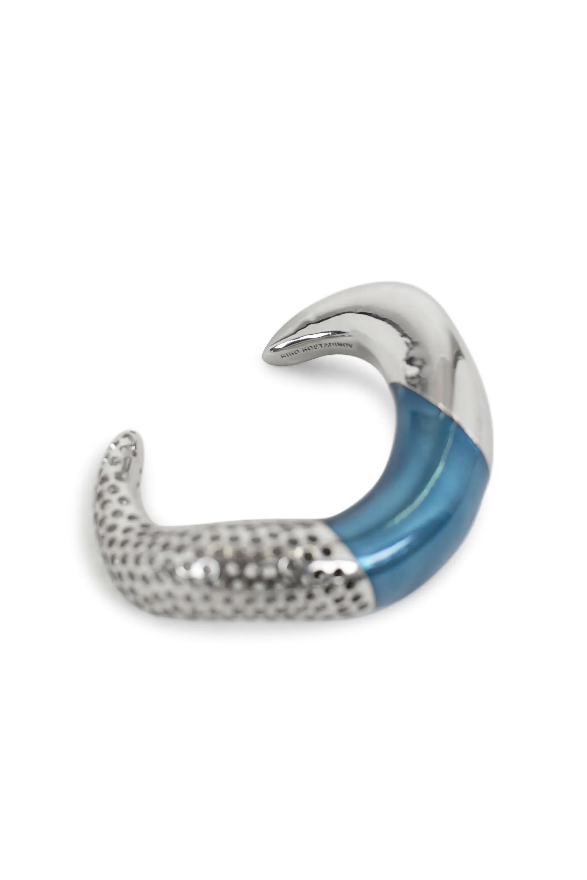 KIKO KOSTADINOV LIBER CUFF - SILVER/METALLIC BLUE