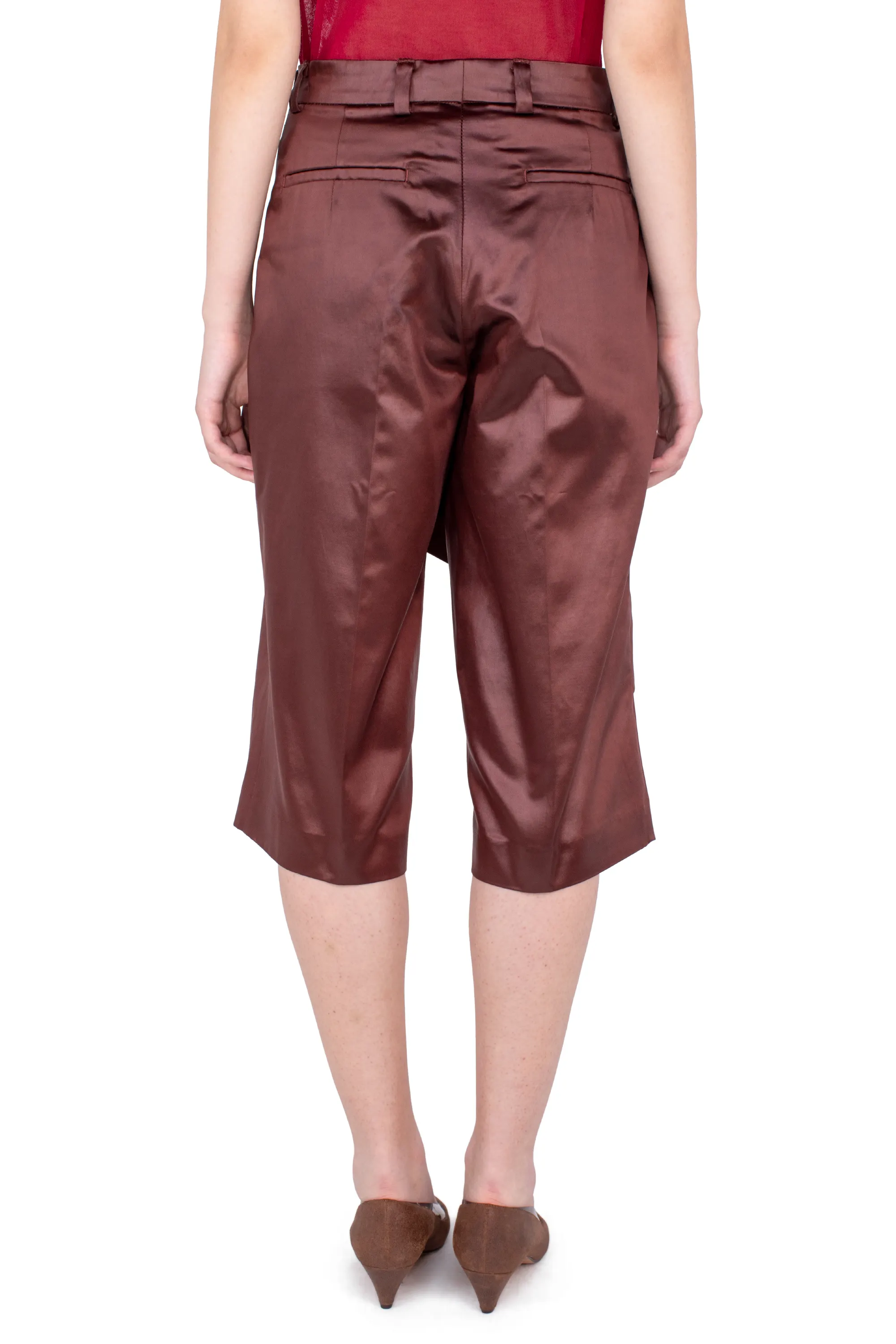 KIKO KOSTADINOV LINNET WRAP CULOTTES - BURNT UMBER