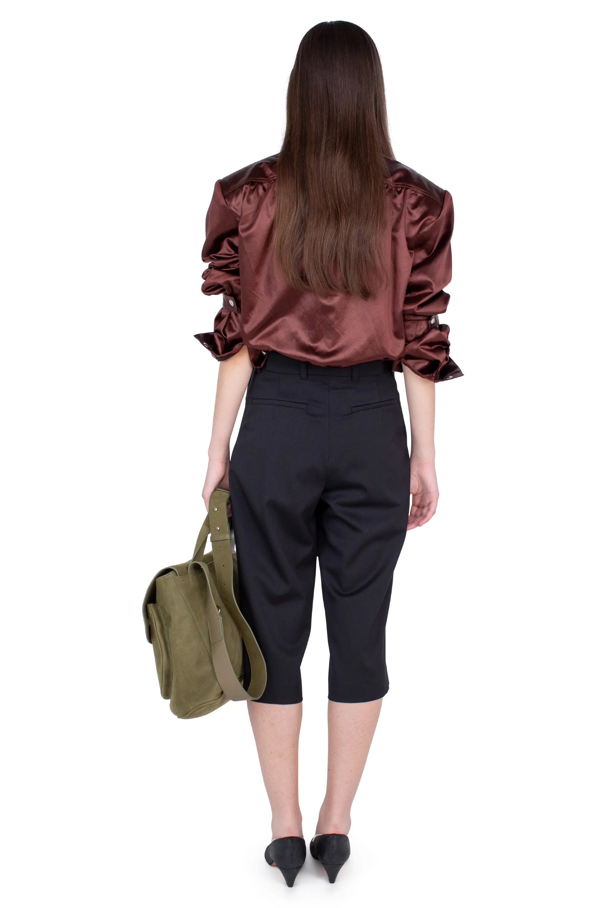 KIKO KOSTADINOV LINNET WRAP CULOTTES - CROW BLACK