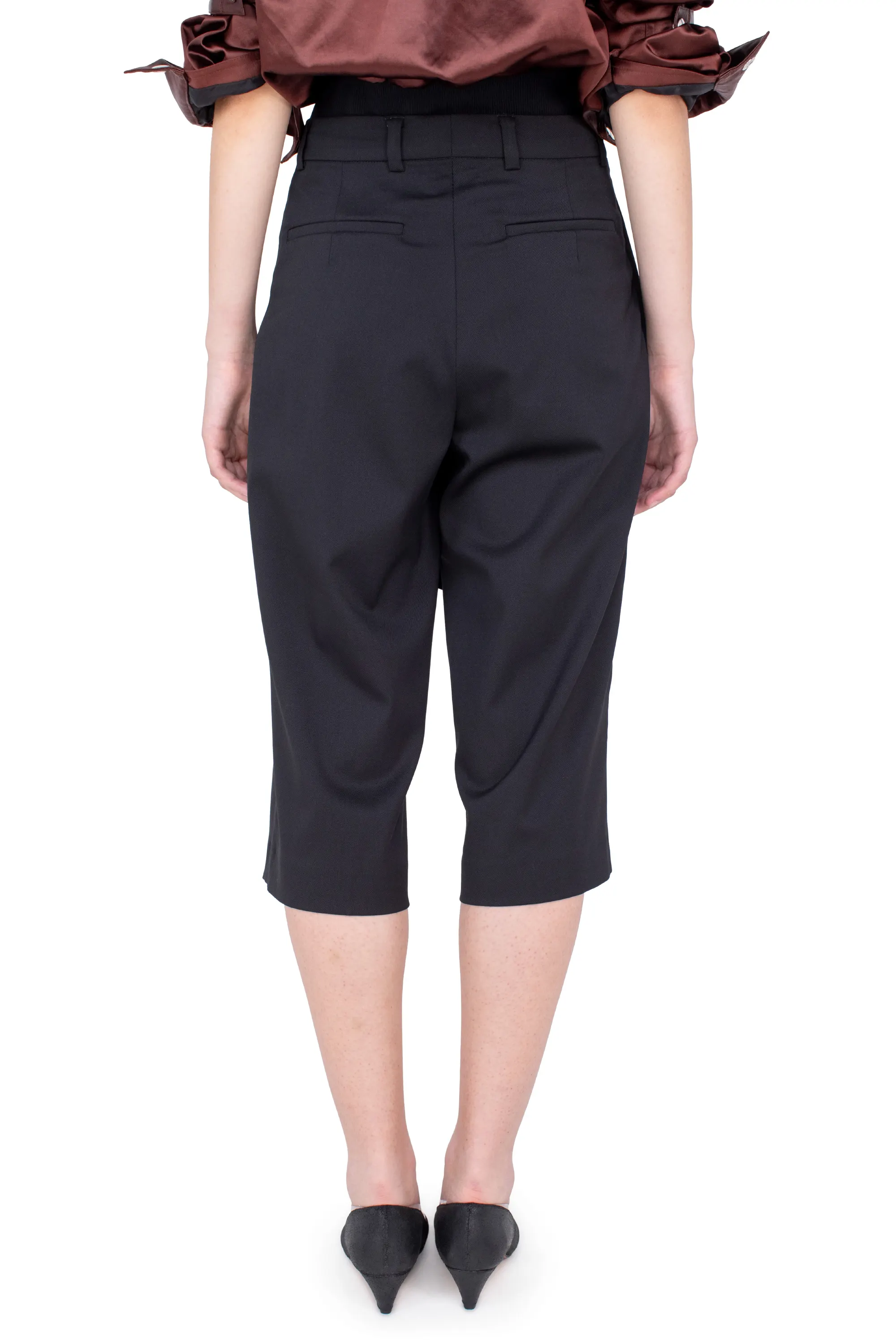 KIKO KOSTADINOV LINNET WRAP CULOTTES - CROW BLACK