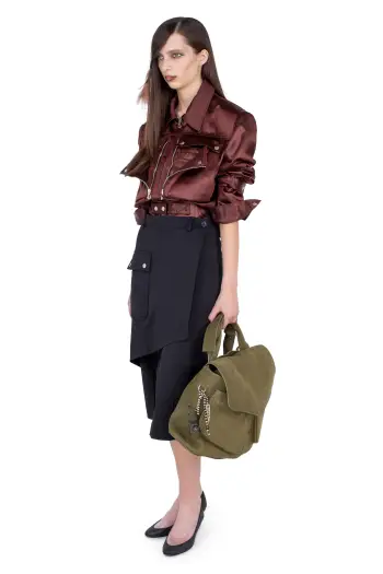 KIKO KOSTADINOV LINNET WRAP CULOTTES - CROW BLACK