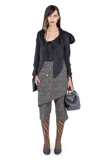KIKO KOSTADINOV LINNET WRAP CULOTTES - FEATHER PRINT