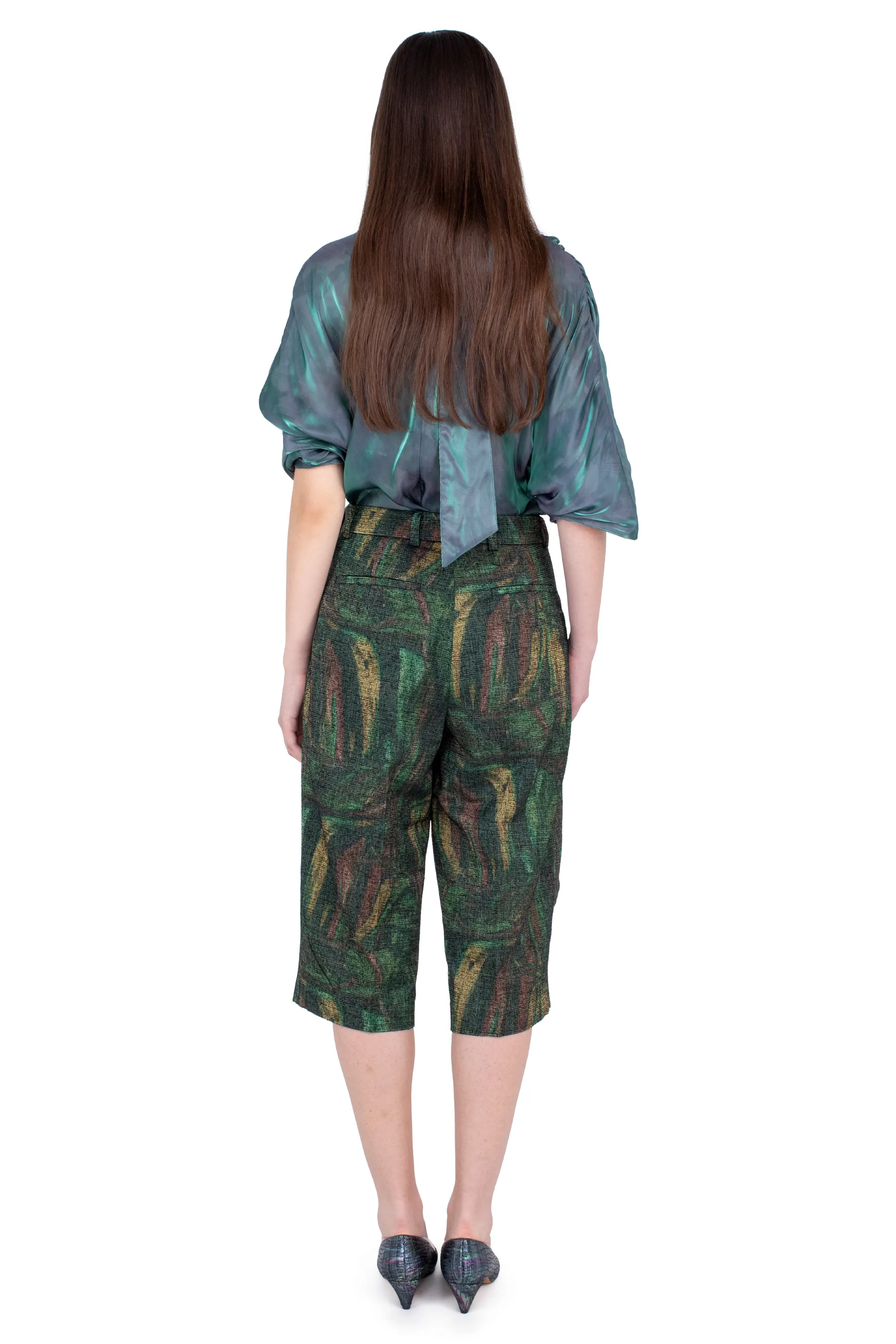 KIKO KOSTADINOV LINNET WRAP CULOTTES - FOREST PRINT
