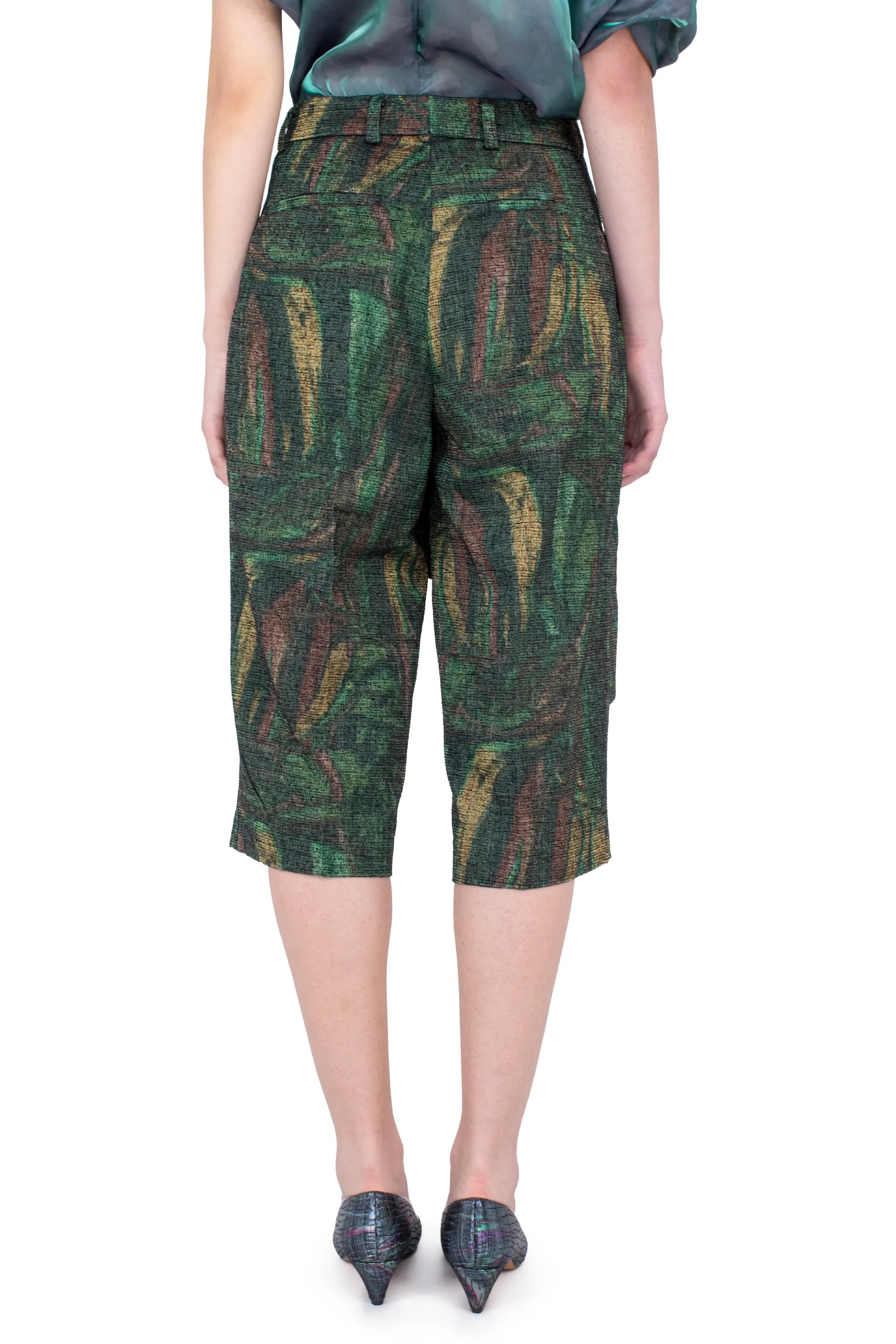 KIKO KOSTADINOV LINNET WRAP CULOTTES - FOREST PRINT