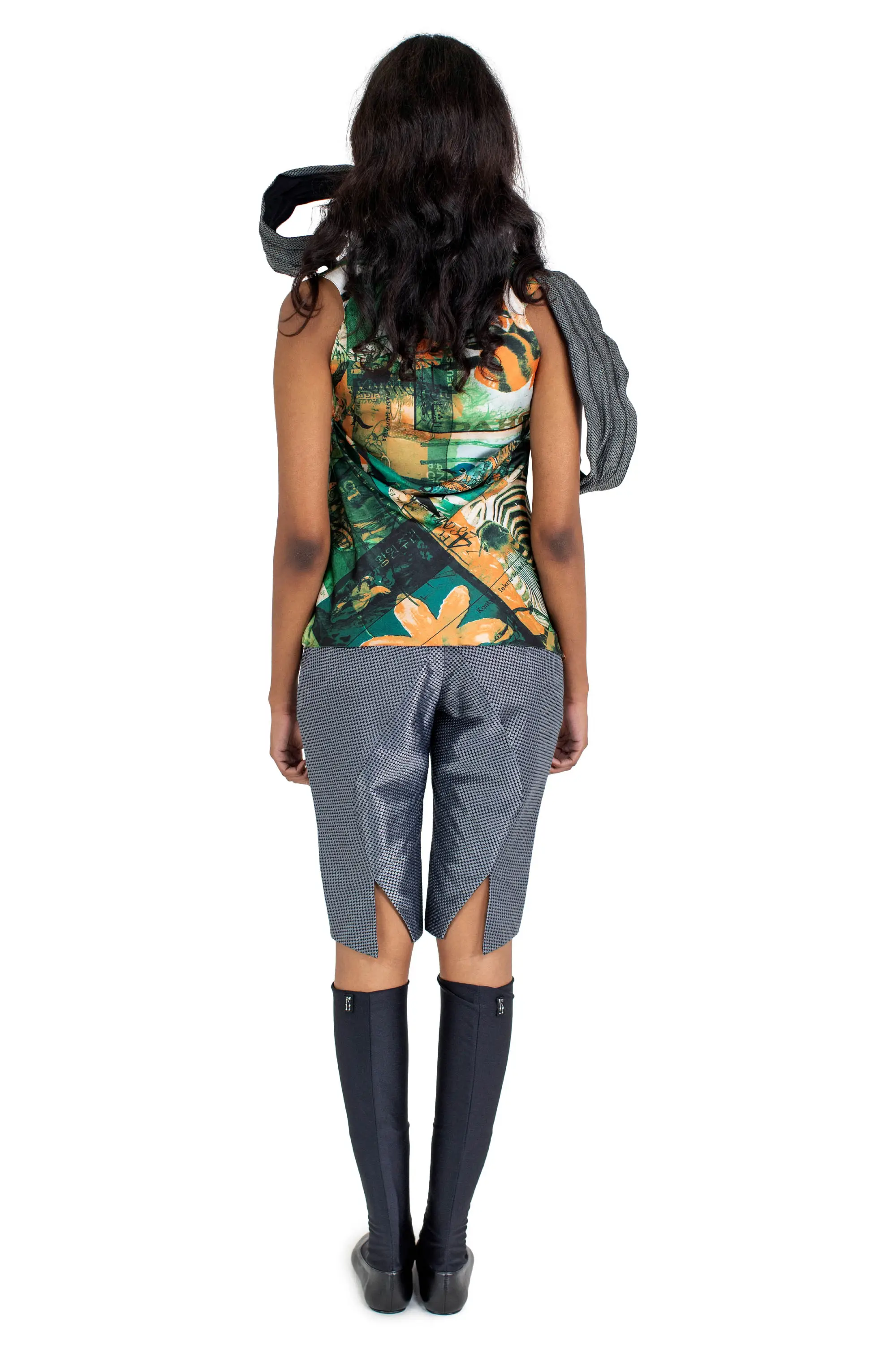 KIKO KOSTADINOV MARKARIAN SLEEVELESS BLOUSE - MARKARIAN PRINT