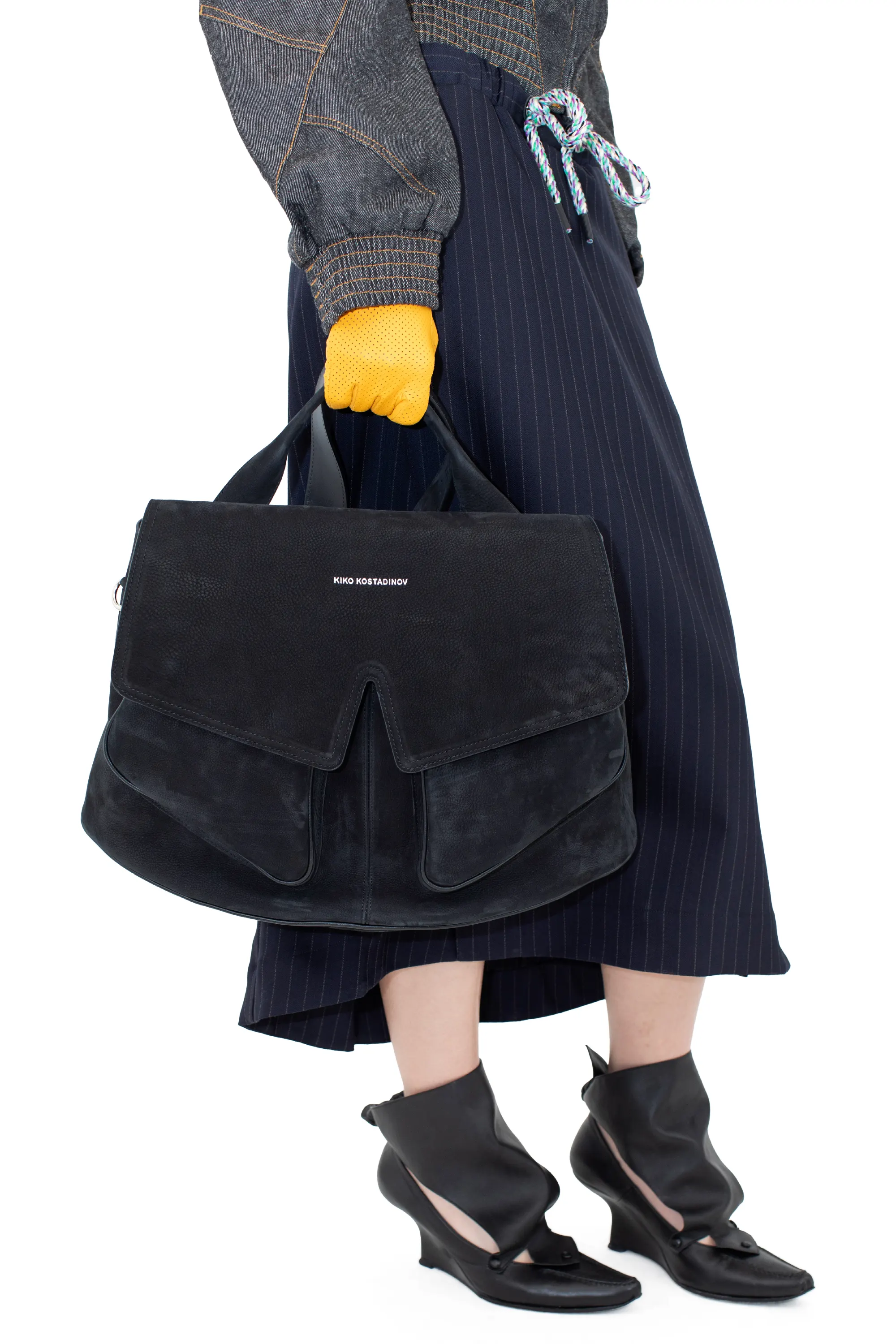 MEZULARI BAG - DISTRESSED BLACK – KIKO KOSTADINOV