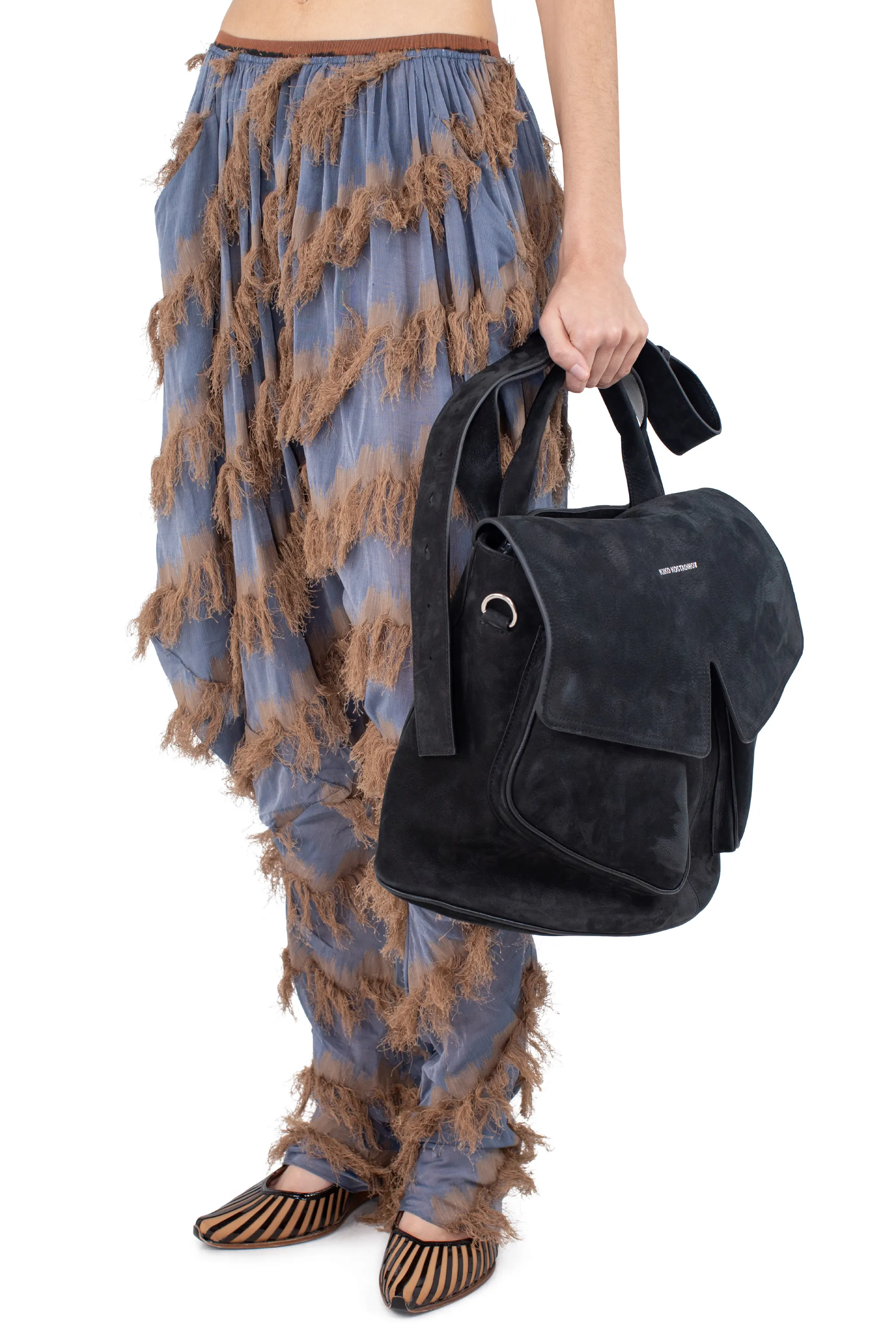 KIKO KOSTADINOV MEZULARI BAG - DISTRESSED BLACK