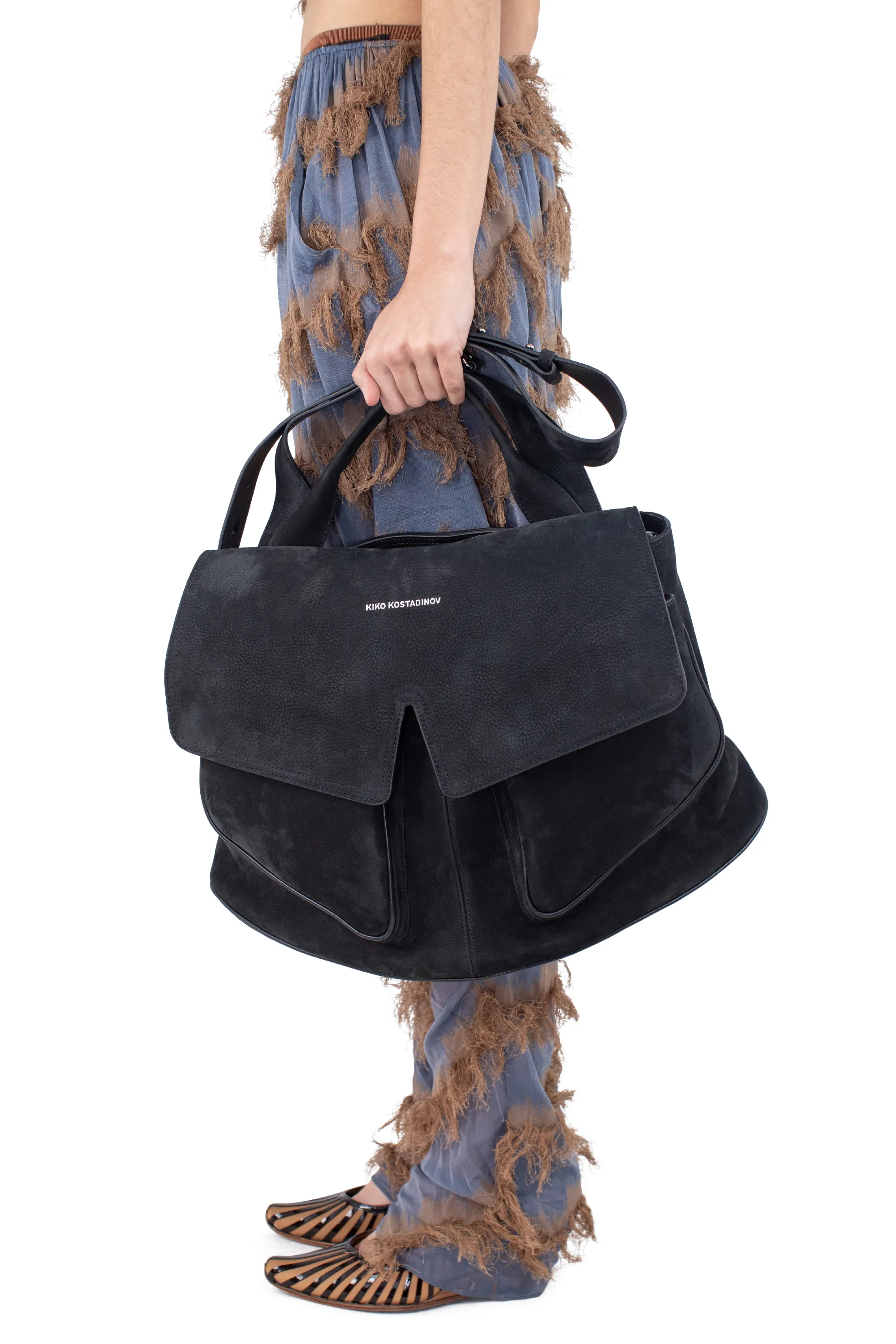 KIKO KOSTADINOV MEZULARI BAG - DISTRESSED BLACK