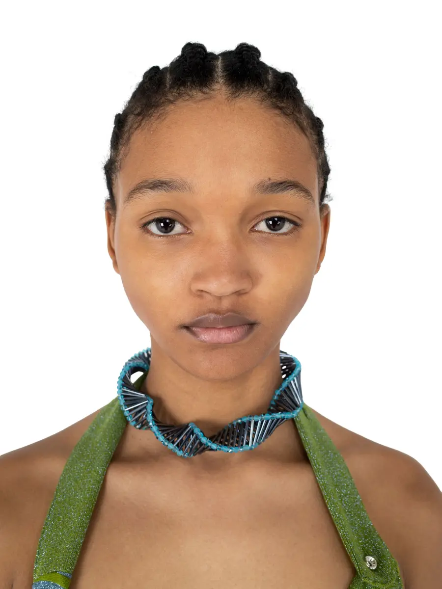 KIKO KOSTADINOV MOBIUS NECKLACE - GUNMETAL/BLUE