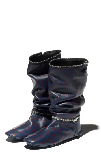 KIKO KOSTADINOV MODULAR DRIVING BOOTS - NAVY PAISLEY