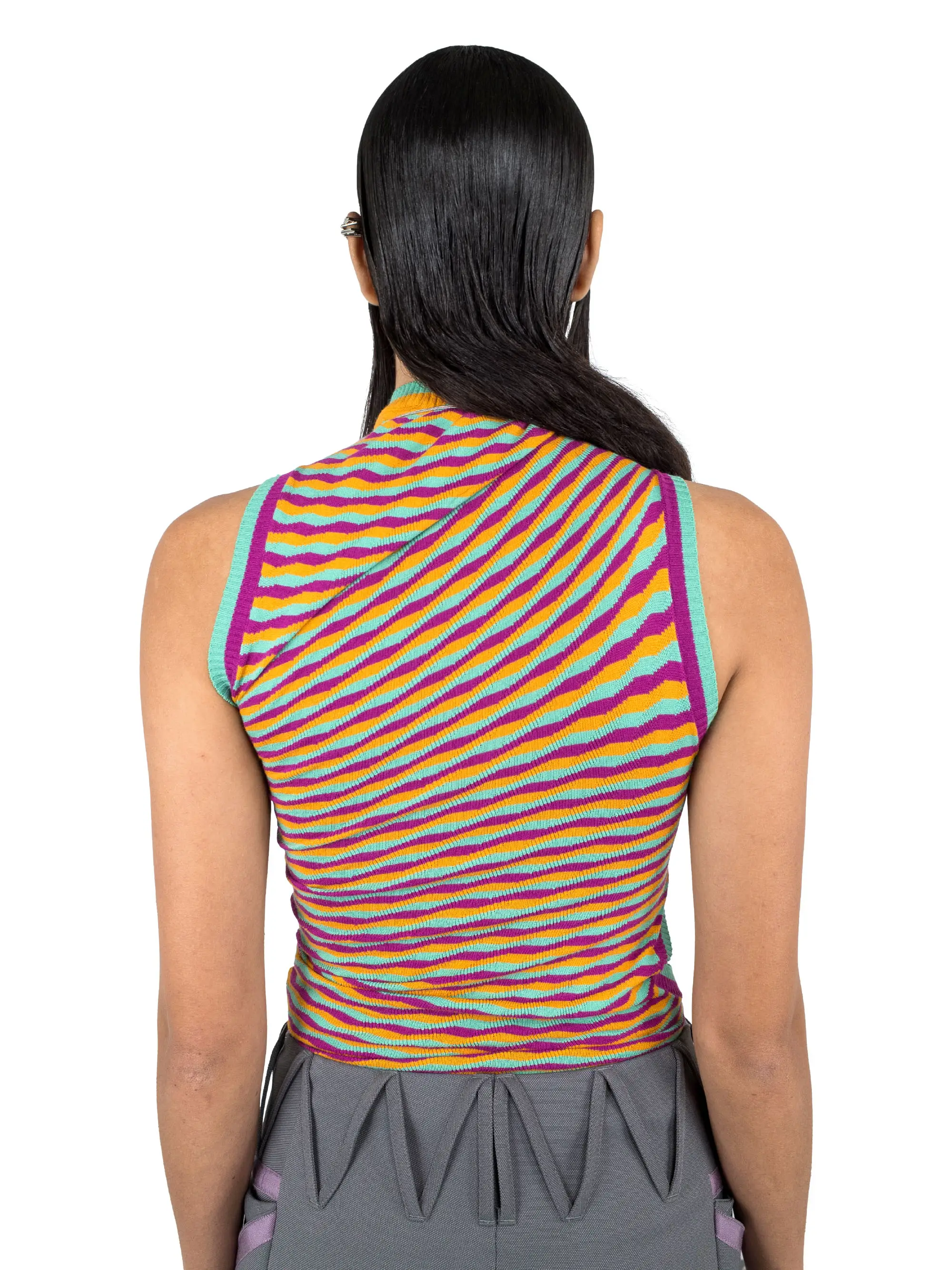 KIKO KOSTADINOV OPTIC CIRCULAR KNIT ZINNIA