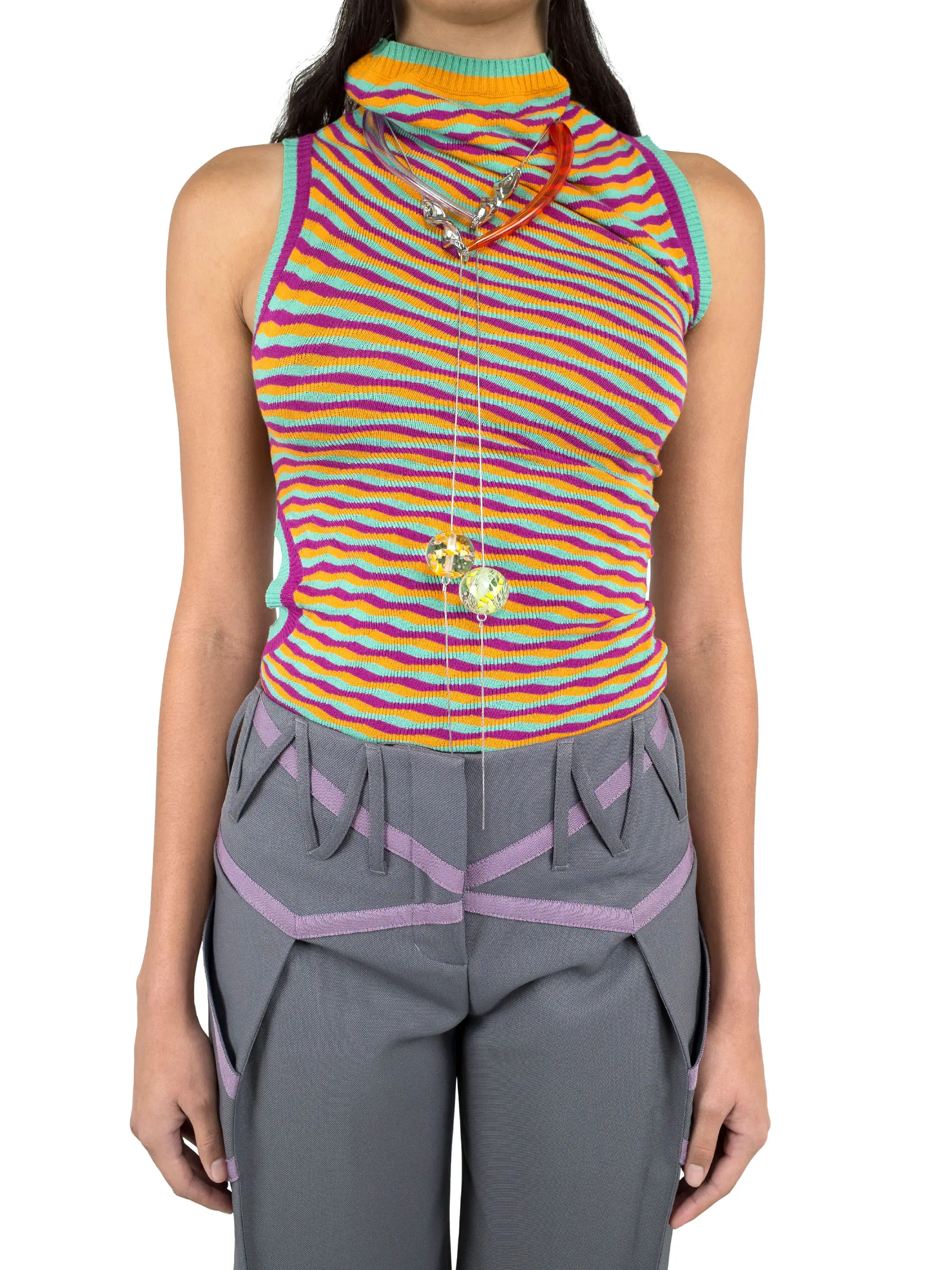 KIKO KOSTADINOV OPTIC CIRCULAR KNIT ZINNIA