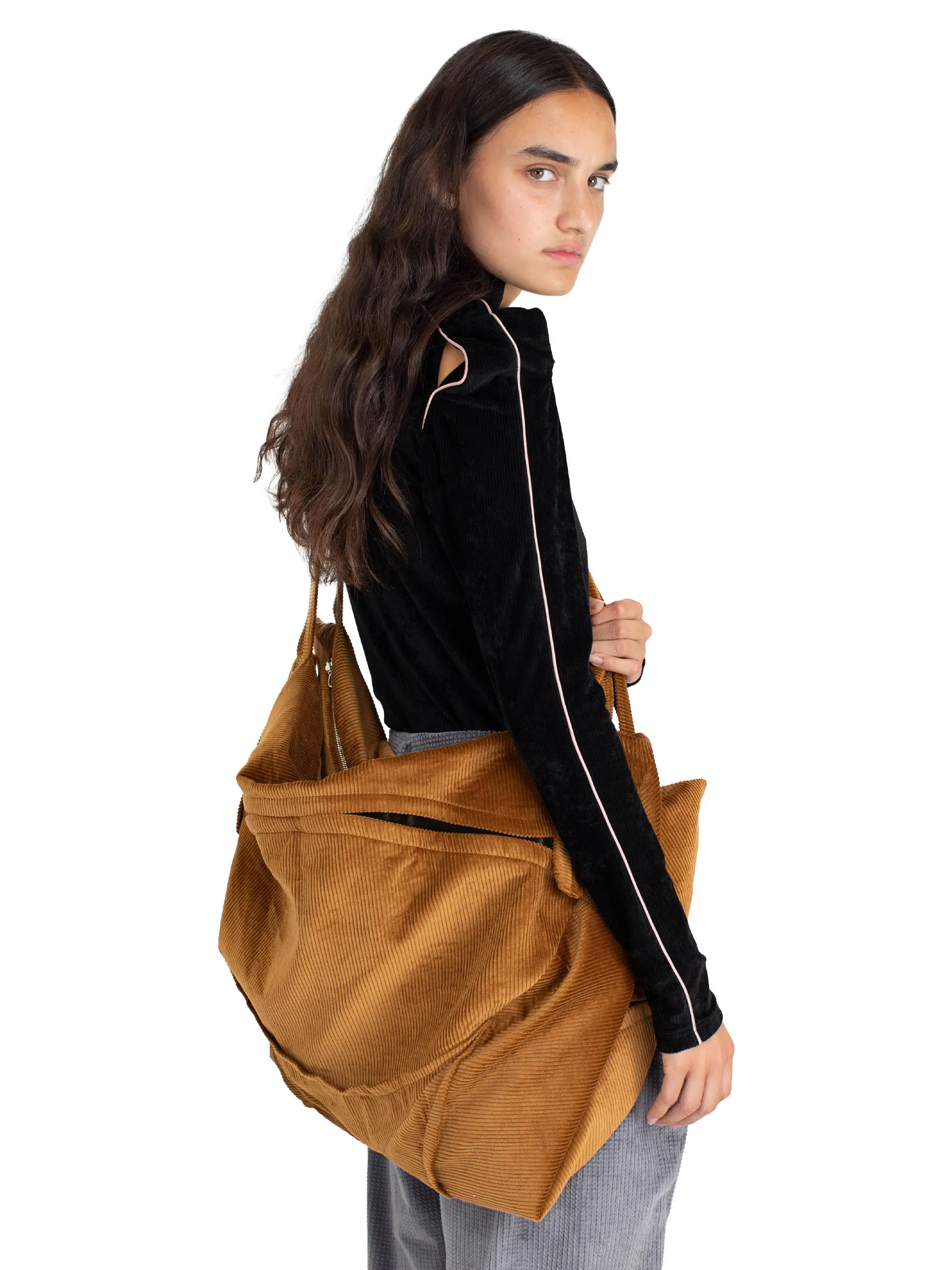 KIKO KOSTADINOV – PAKU CROSSBODY BAG - HONEY / ARMY GREEN
