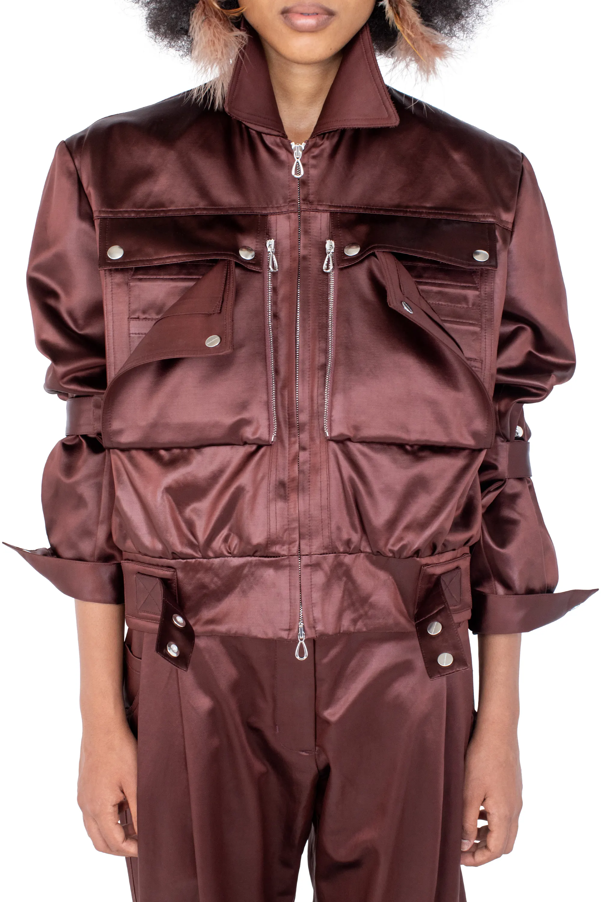 KIKO KOSTADINOV PEREGRINE JACKET - BURNT UMBER