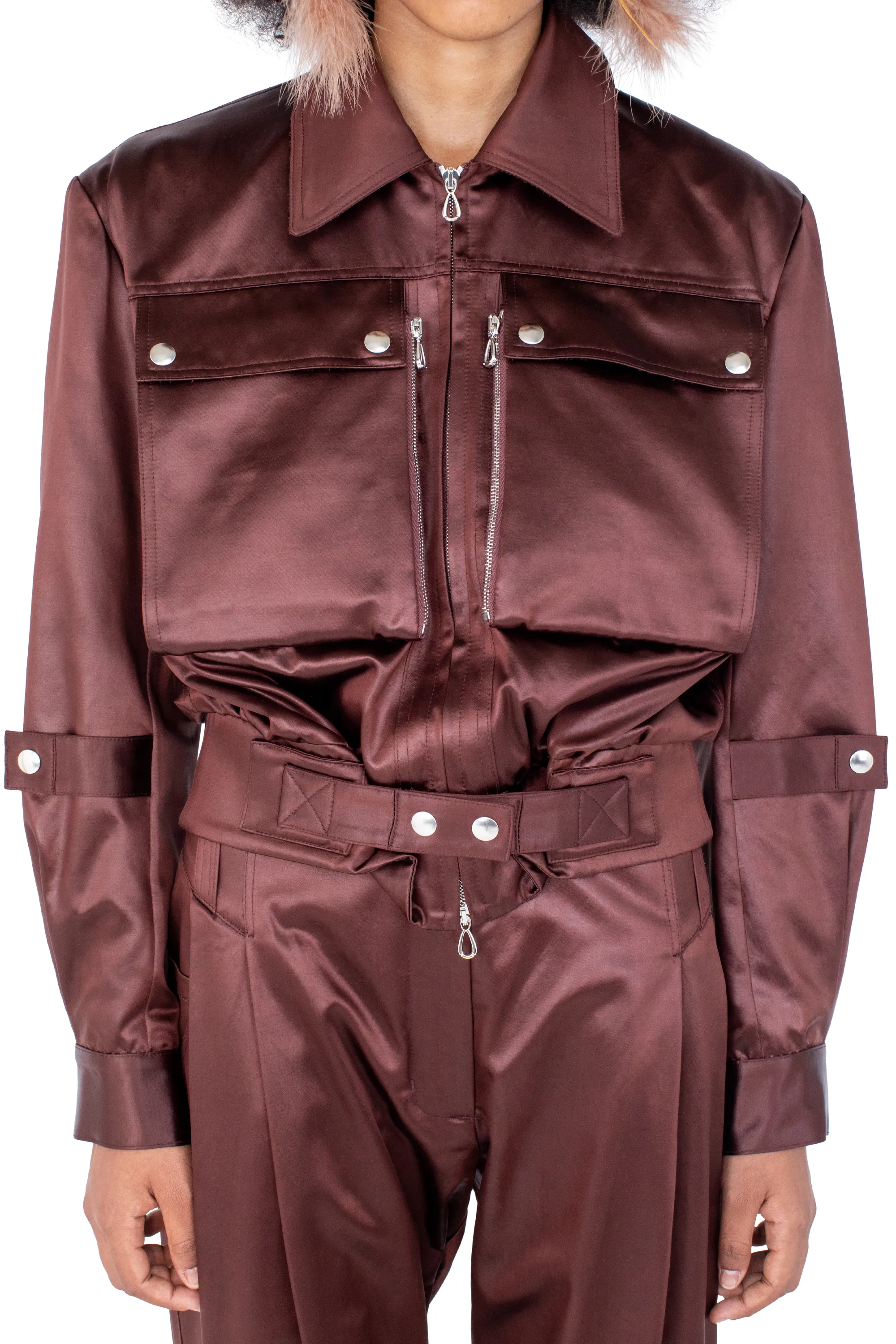 KIKO KOSTADINOV PEREGRINE JACKET - BURNT UMBER