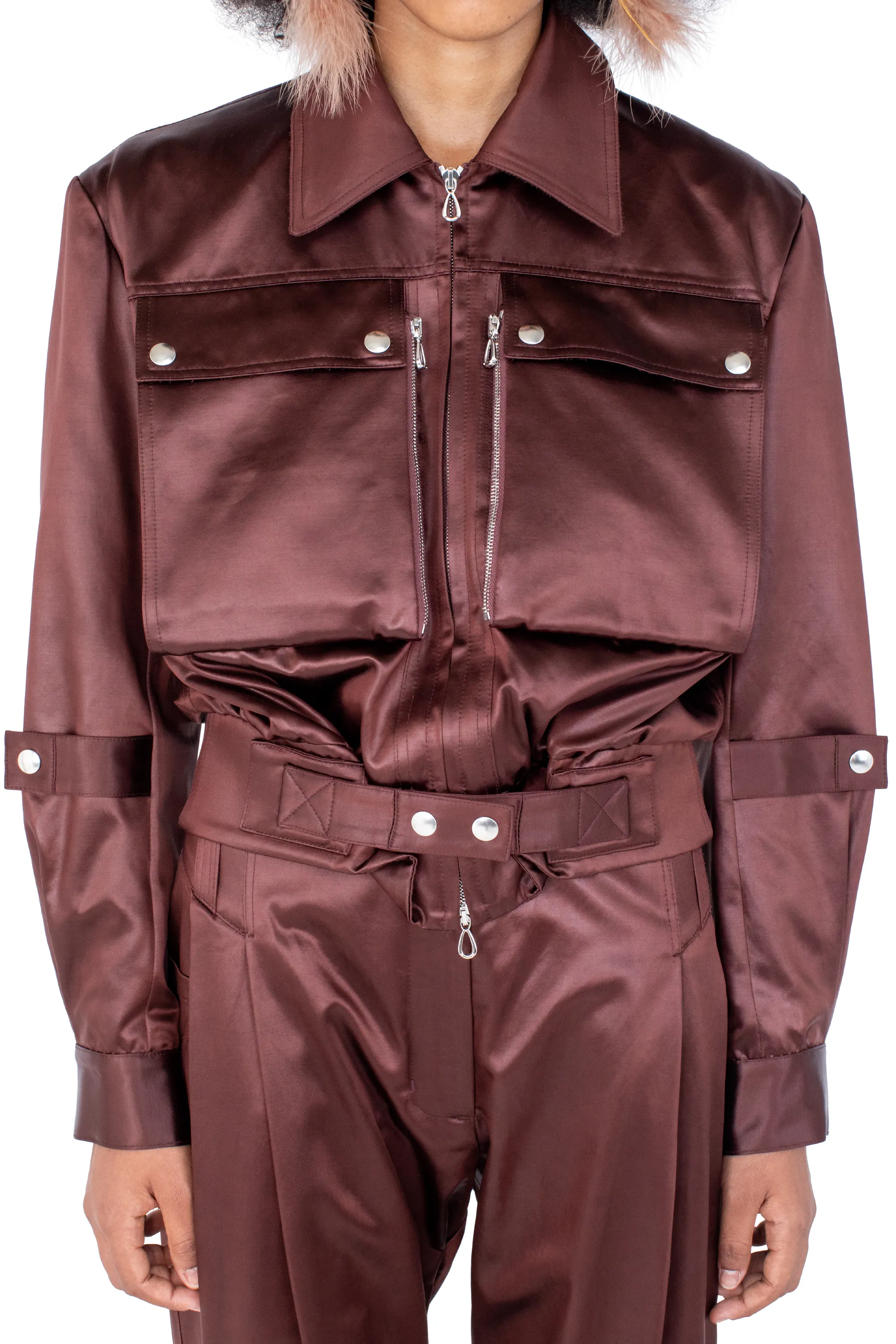 KIKO KOSTADINOV PEREGRINE JACKET - BURNT UMBER