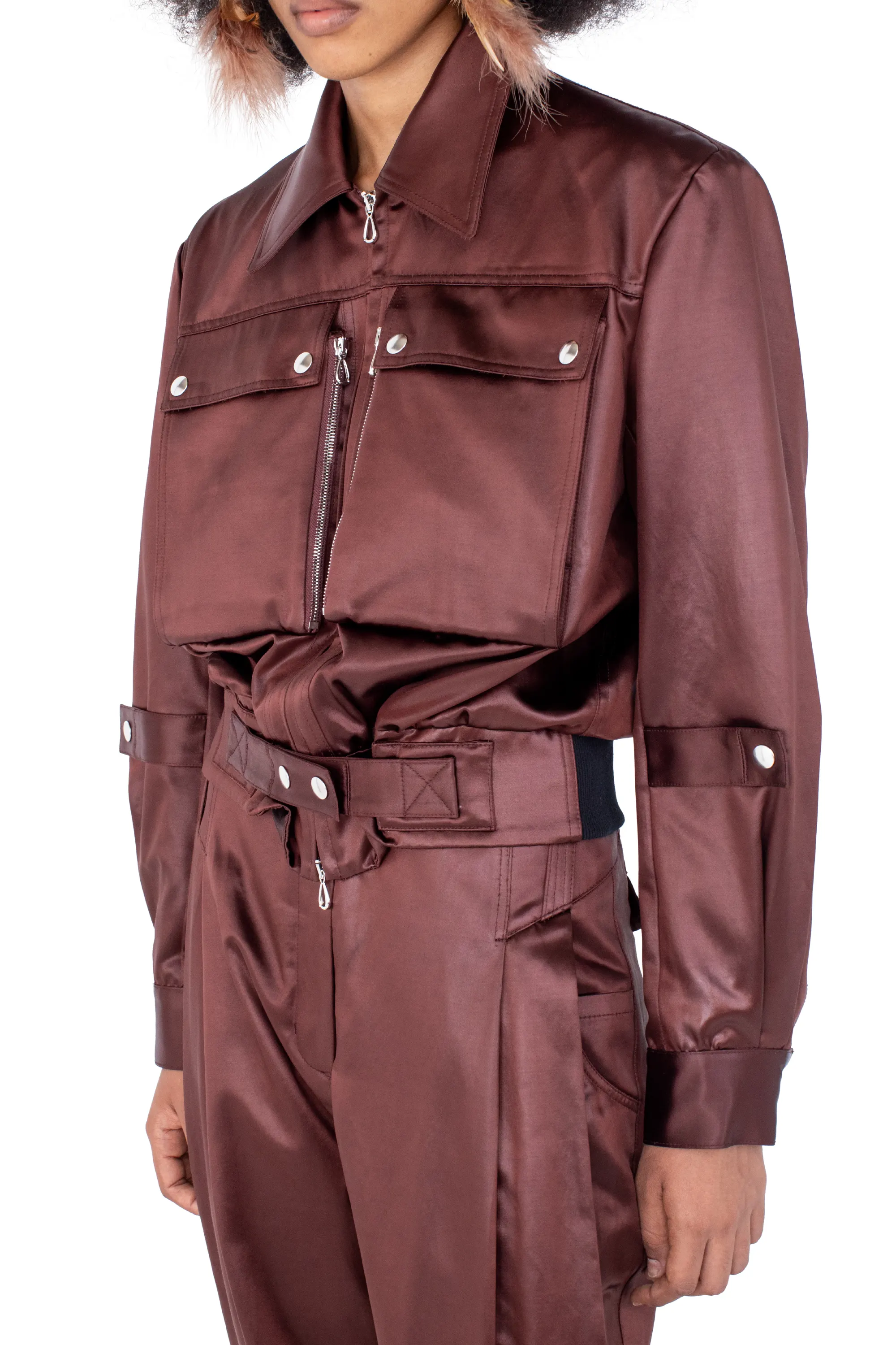 KIKO KOSTADINOV PEREGRINE JACKET - BURNT UMBER