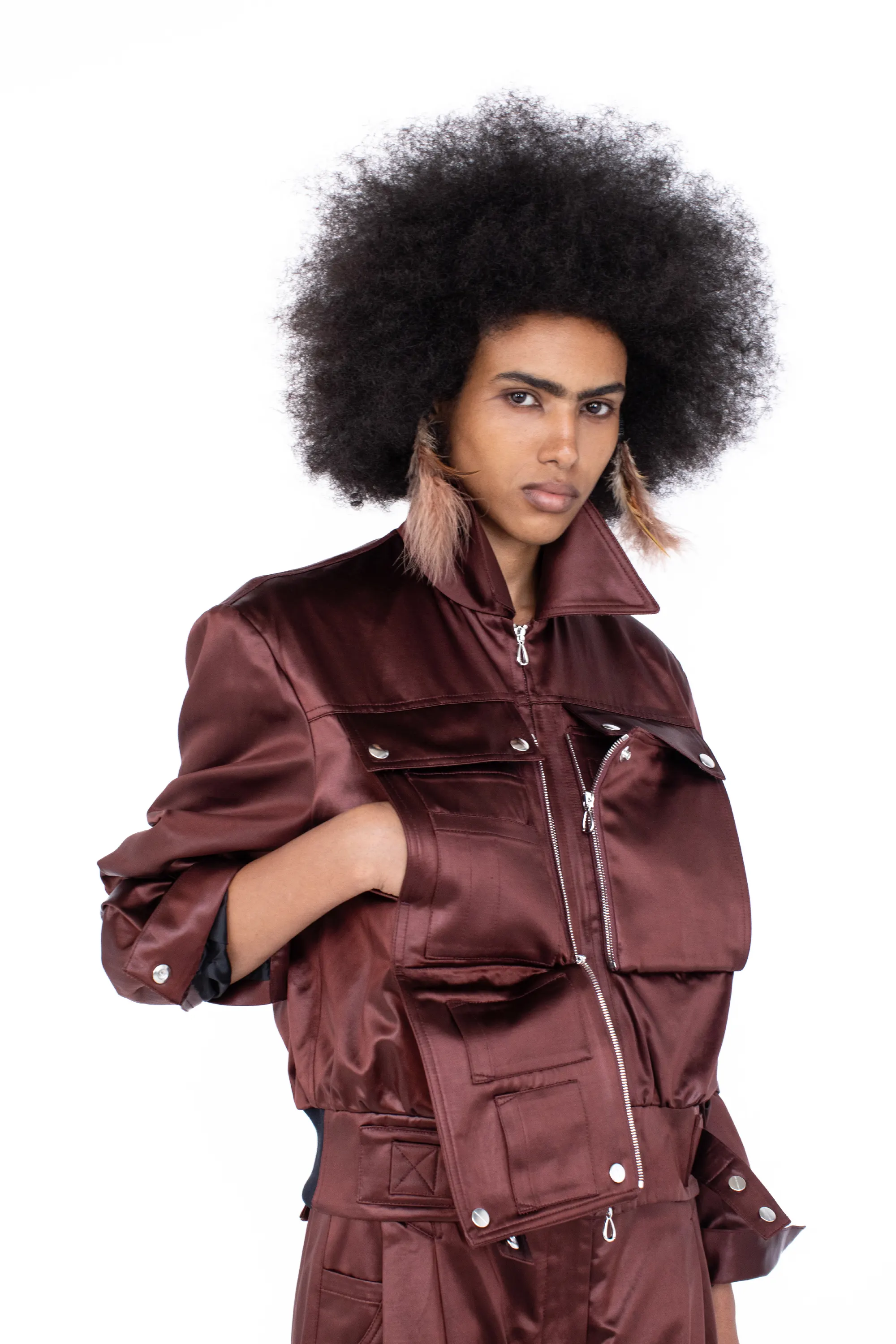 KIKO KOSTADINOV PEREGRINE JACKET - BURNT UMBER