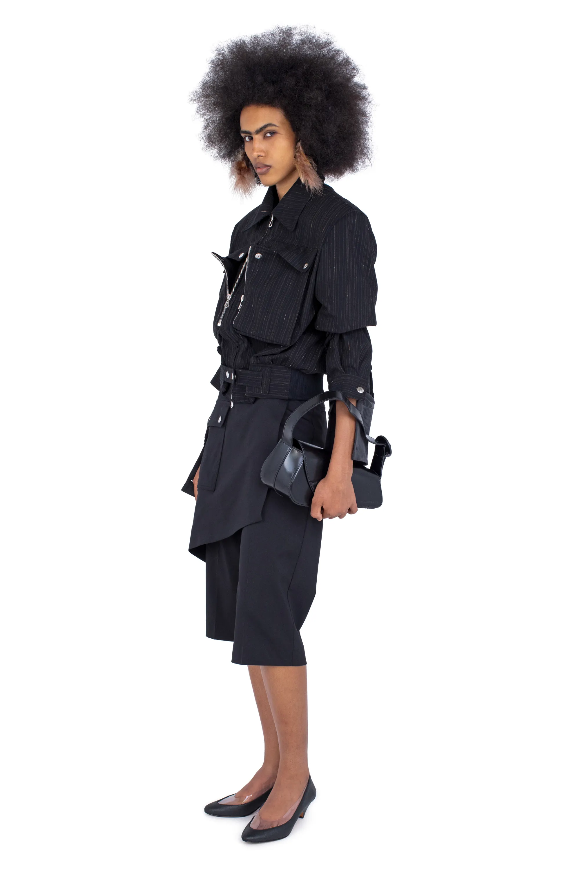 KIKO KOSTADINOV PEREGRINE JACKET - CHARCOAL & ROSE