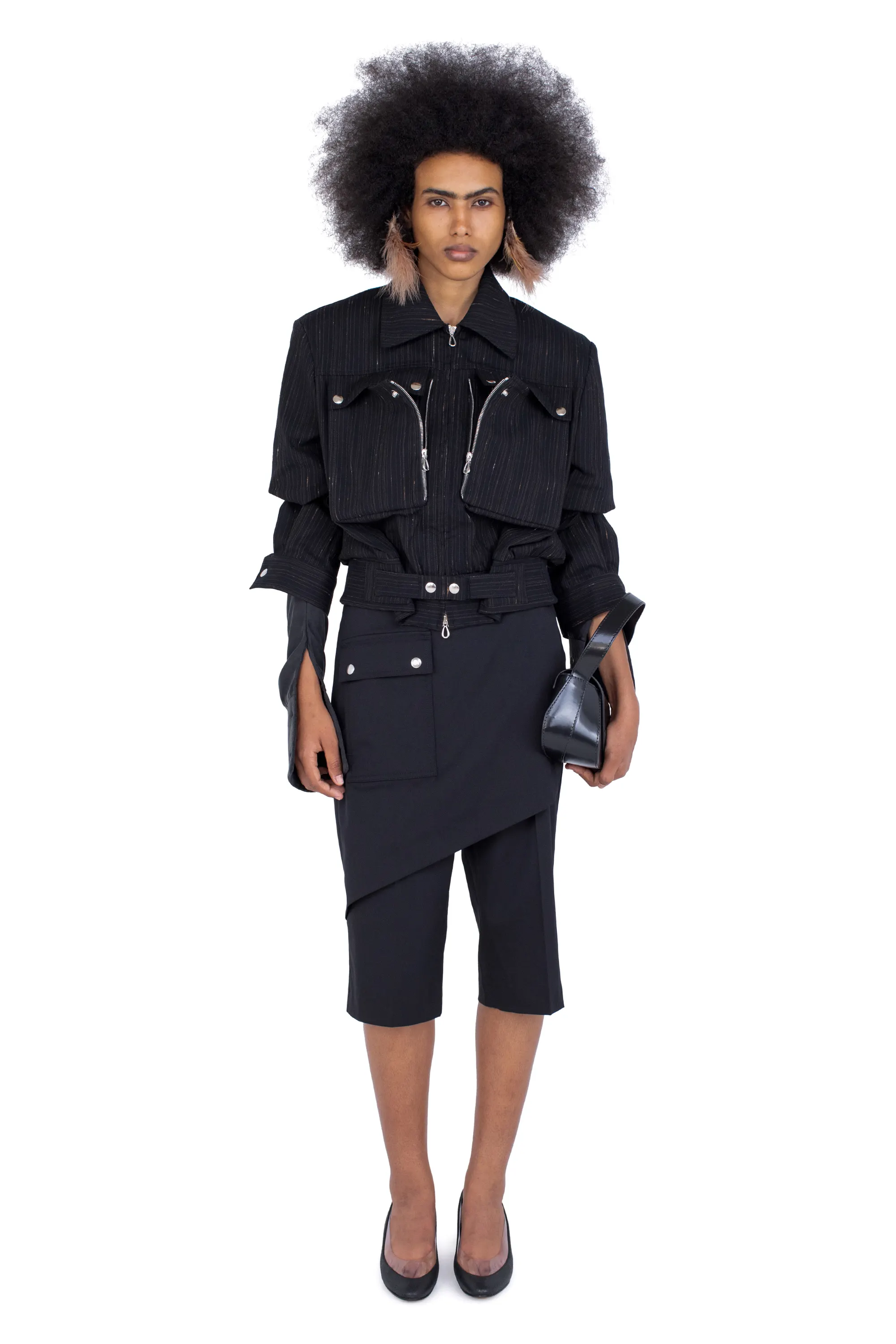 KIKO KOSTADINOV PEREGRINE JACKET - CHARCOAL & ROSE