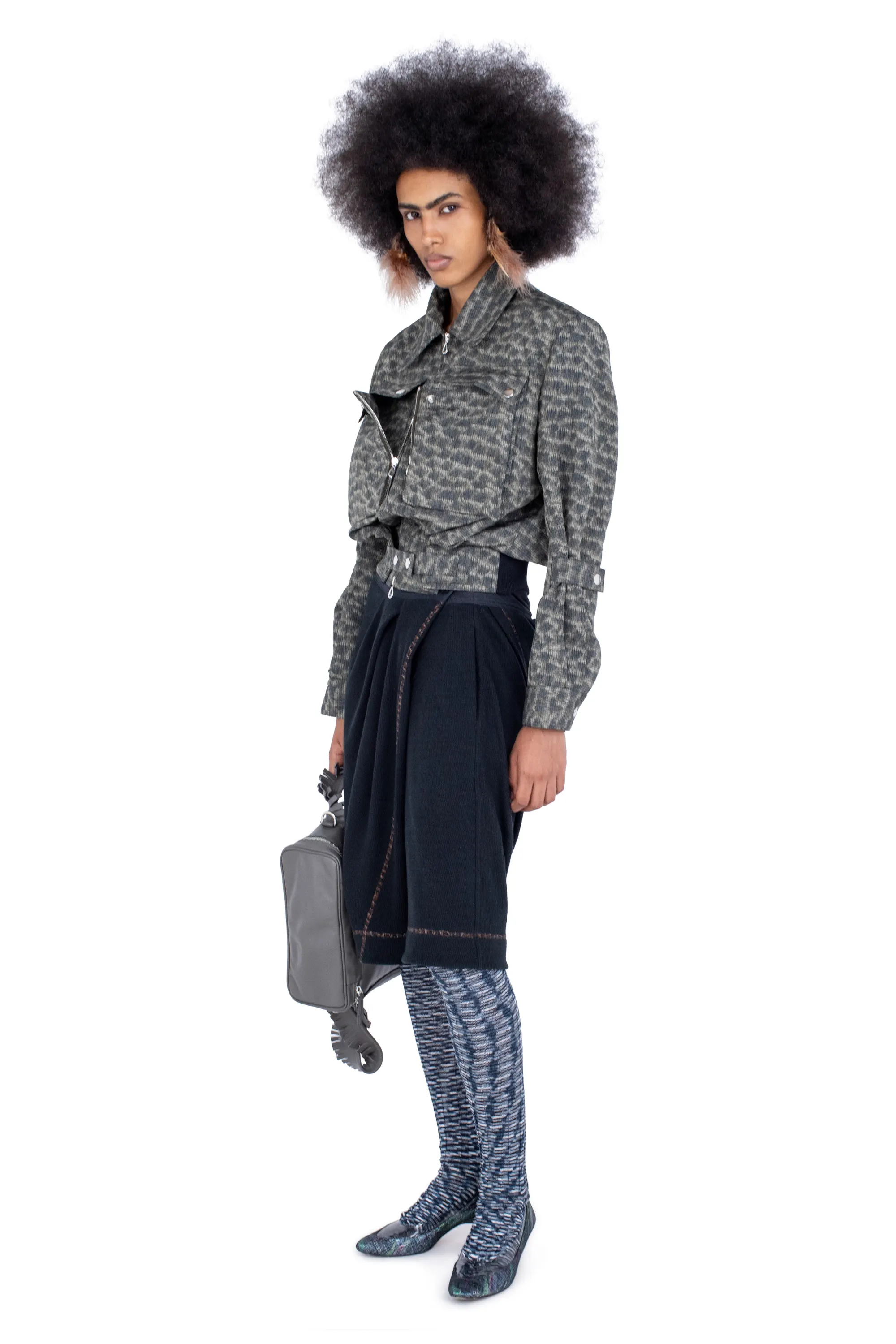 KIKO KOSTADINOV PEREGRINE JACKET - FEATHER PRINT
