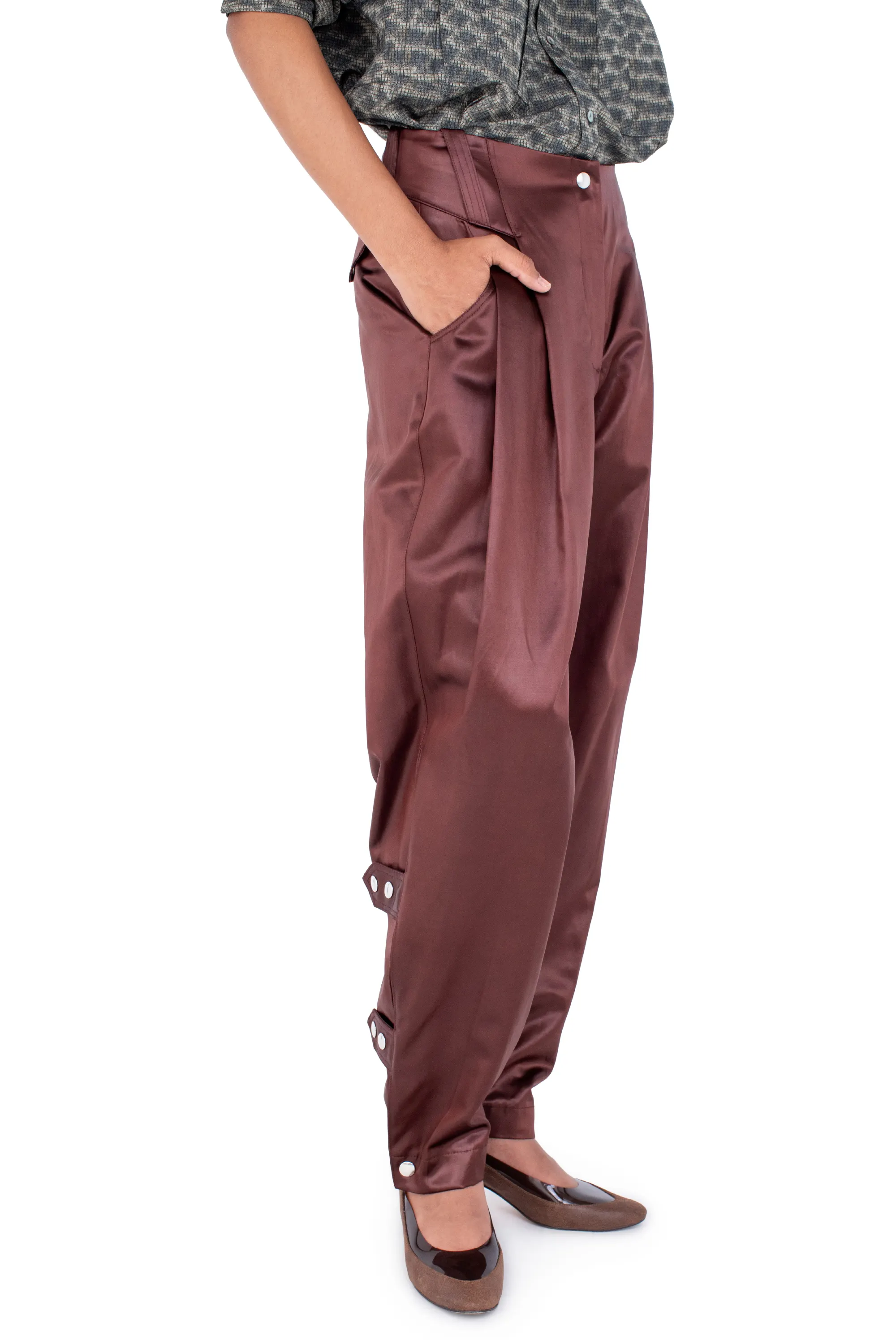 KIKO KOSTADINOV PEREGRINE TROUSERS - BURNT UMBER