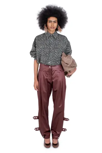 KIKO KOSTADINOV PEREGRINE TROUSERS - BURNT UMBER