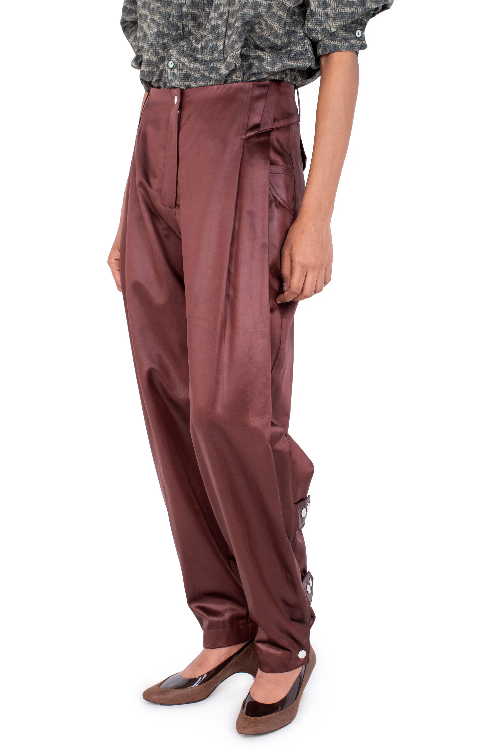 KIKO KOSTADINOV PEREGRINE TROUSERS - BURNT UMBER
