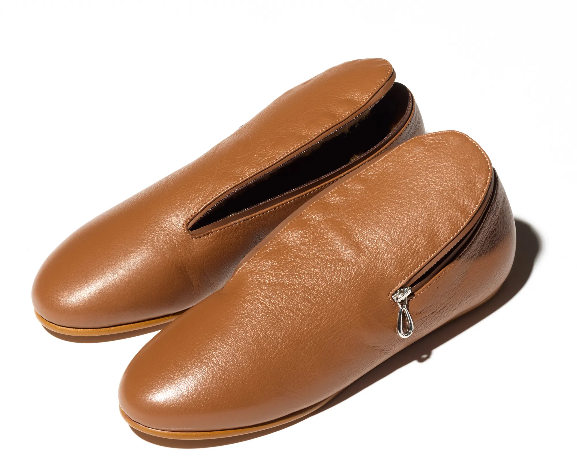 KIKO KOSTADINOV PETREL SHEARLING LINED LOAFERS - AUTUMNAL BROWN