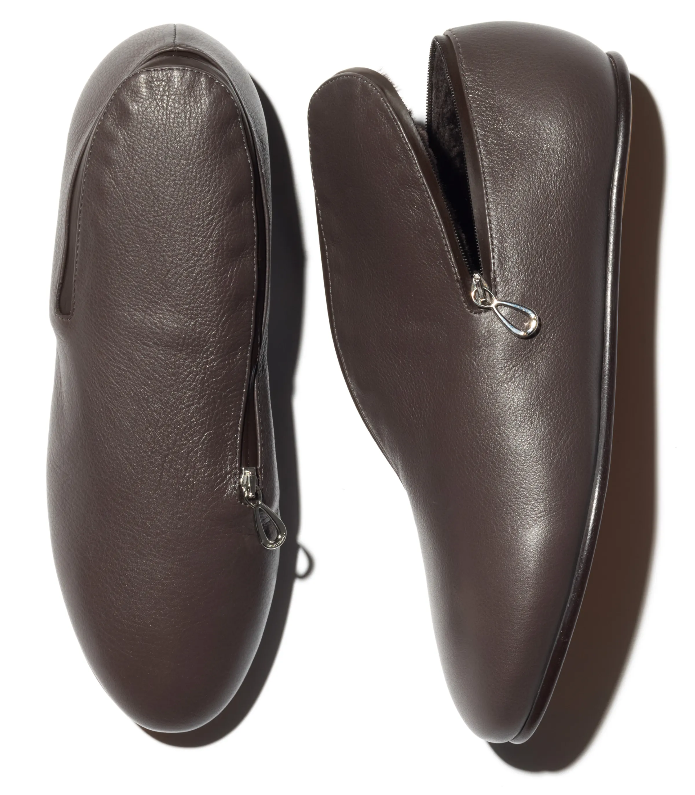 KIKO KOSTADINOV PETREL SHEARLING LINED LOAFERS - PANTHER BLACK