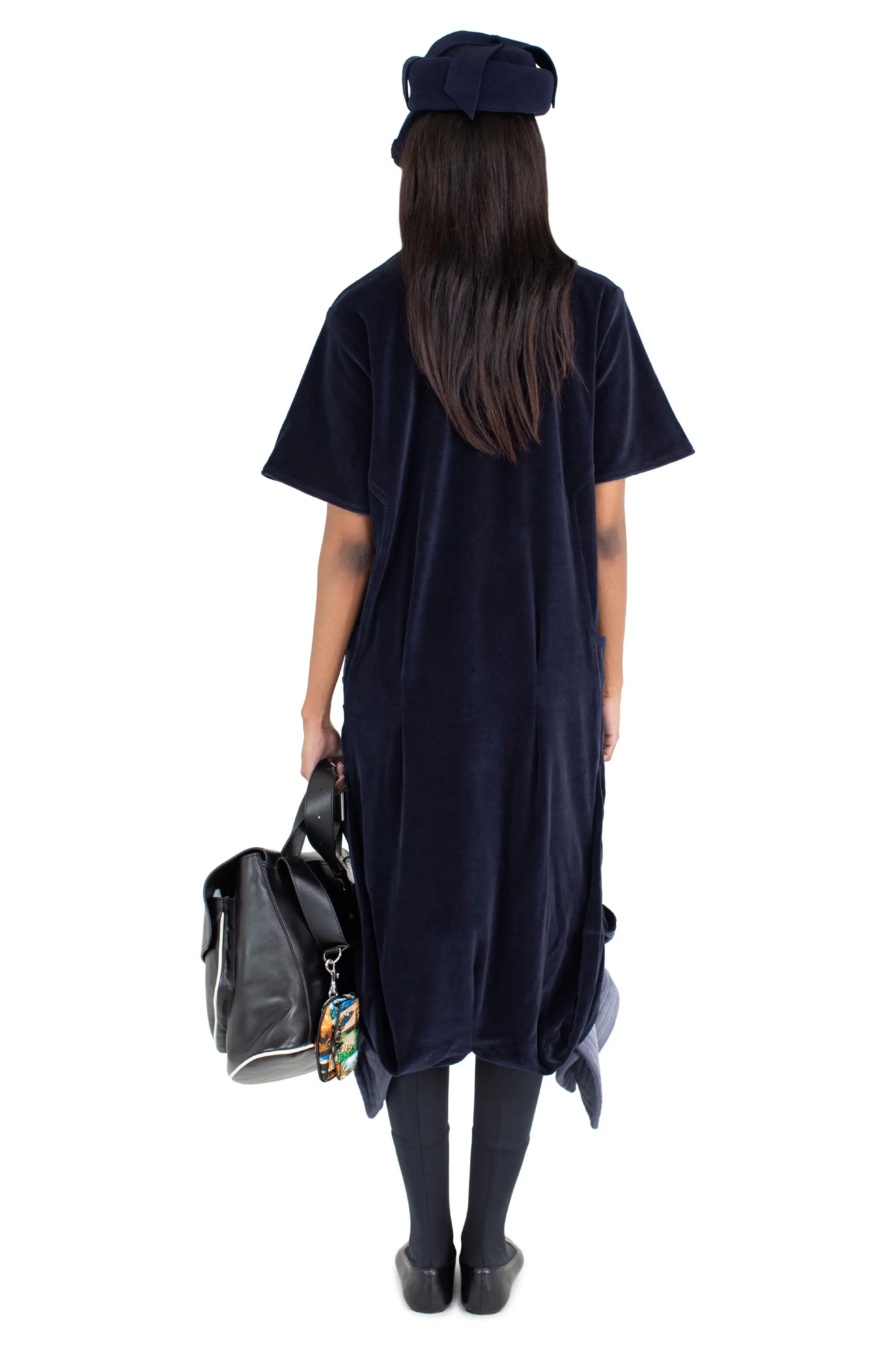 KIKO KOSTADINOV QUASAR JERSEY DRESS - MIDNIGHT NAVY/SPRUCE BLUE