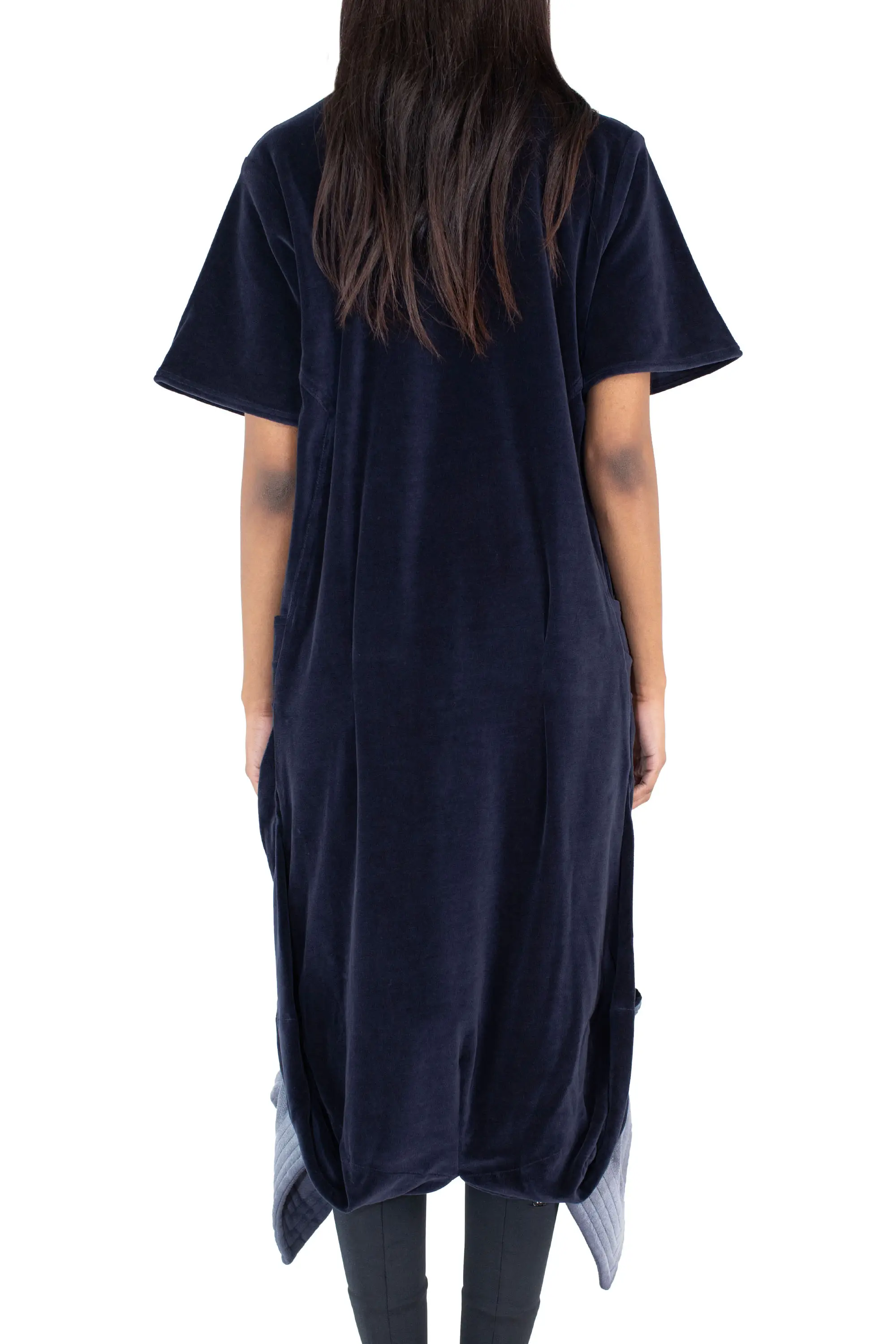 KIKO KOSTADINOV QUASAR JERSEY DRESS - MIDNIGHT NAVY/SPRUCE BLUE