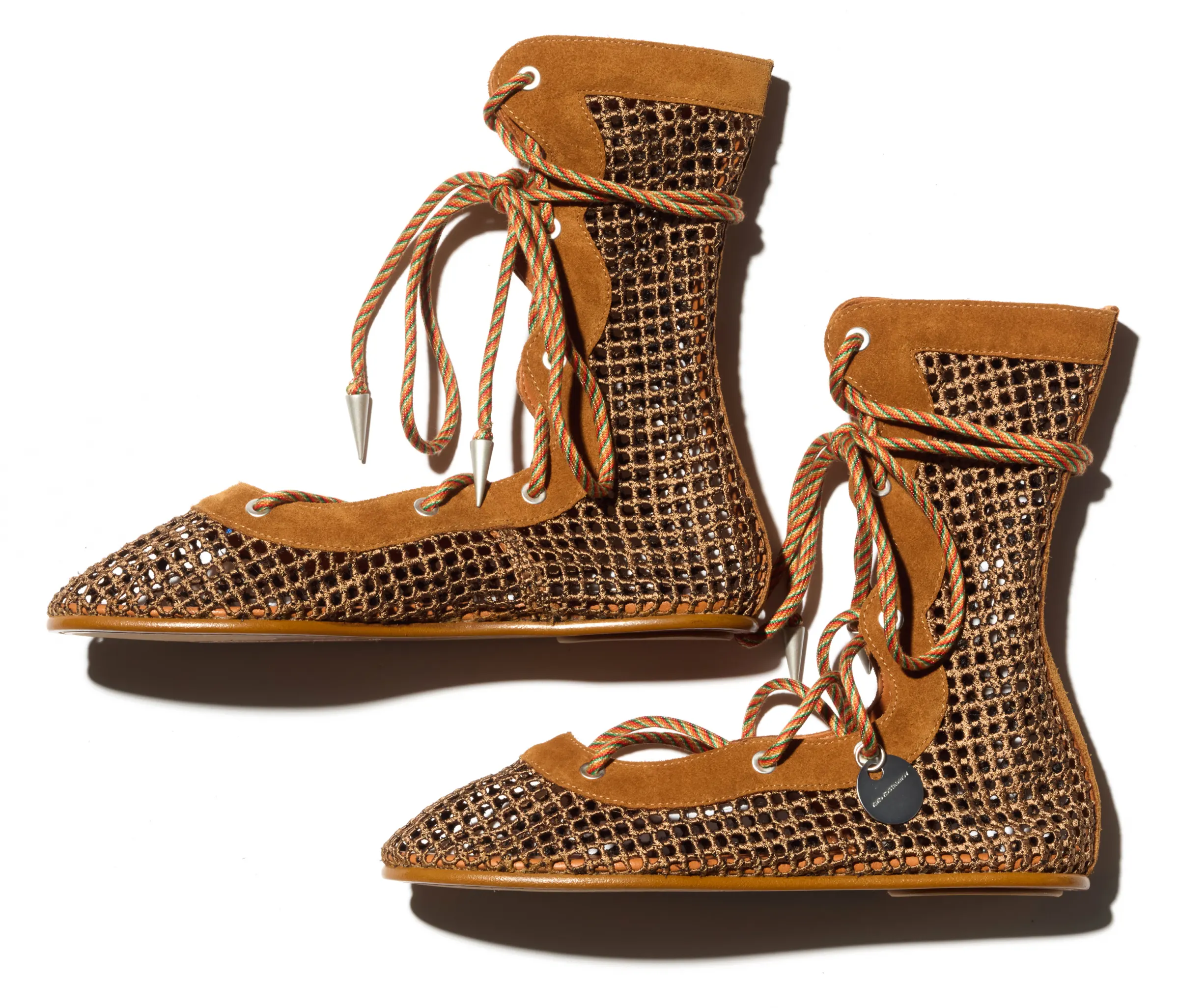 KIKO KOSTADINOV RETICELLA LACE UP BOOT - CARAMEL