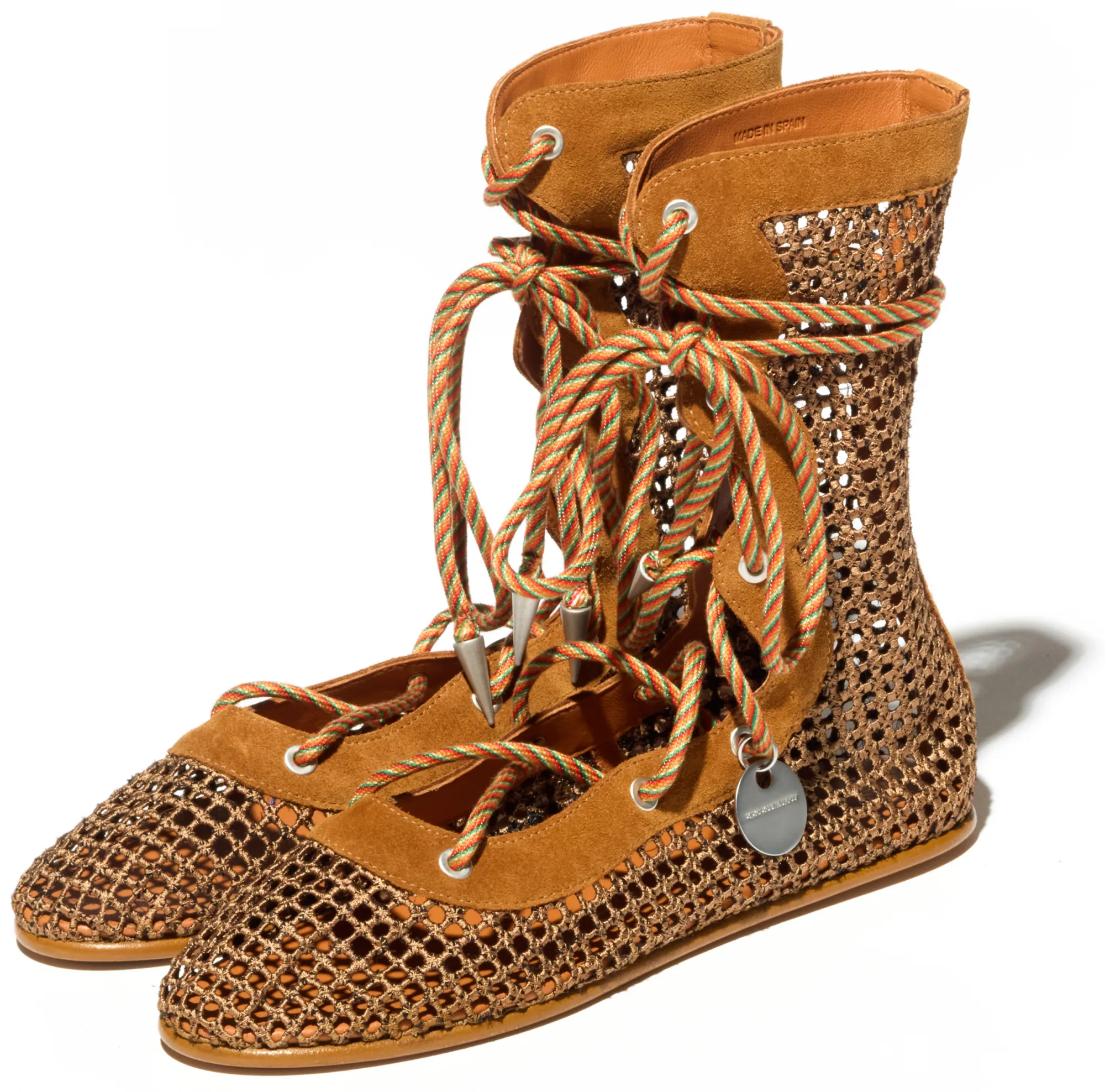 KIKO KOSTADINOV RETICELLA LACE UP BOOT - CARAMEL