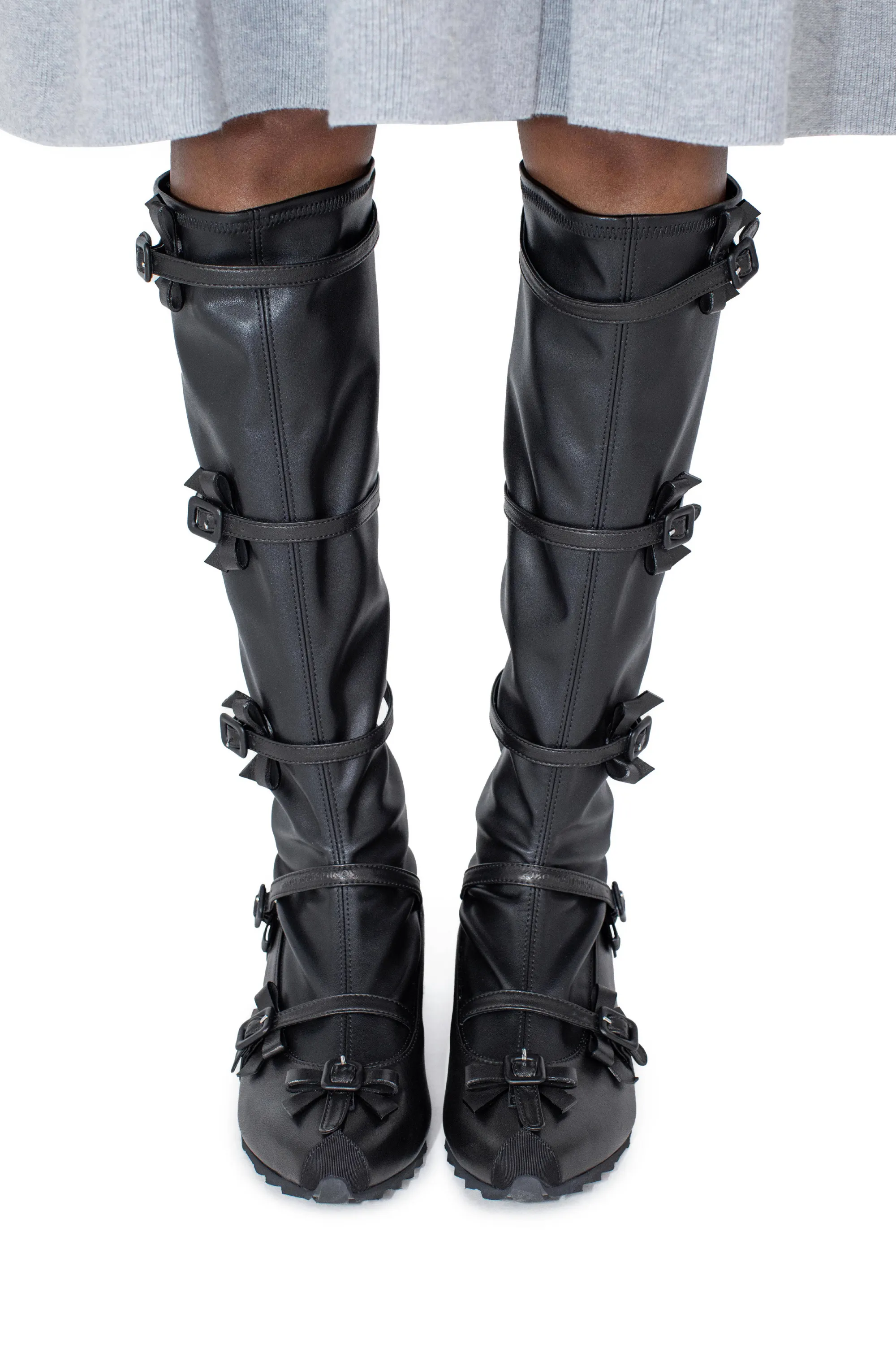 KIKO KOSTADINOV Black リボン ブーツ 38 KIKO KOSTADINOV Black